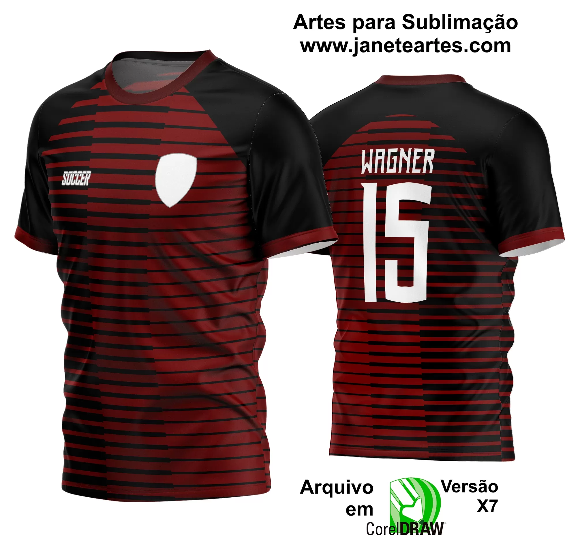 Arte Vetor Estampa Camisa Time Amador Futebol 2024