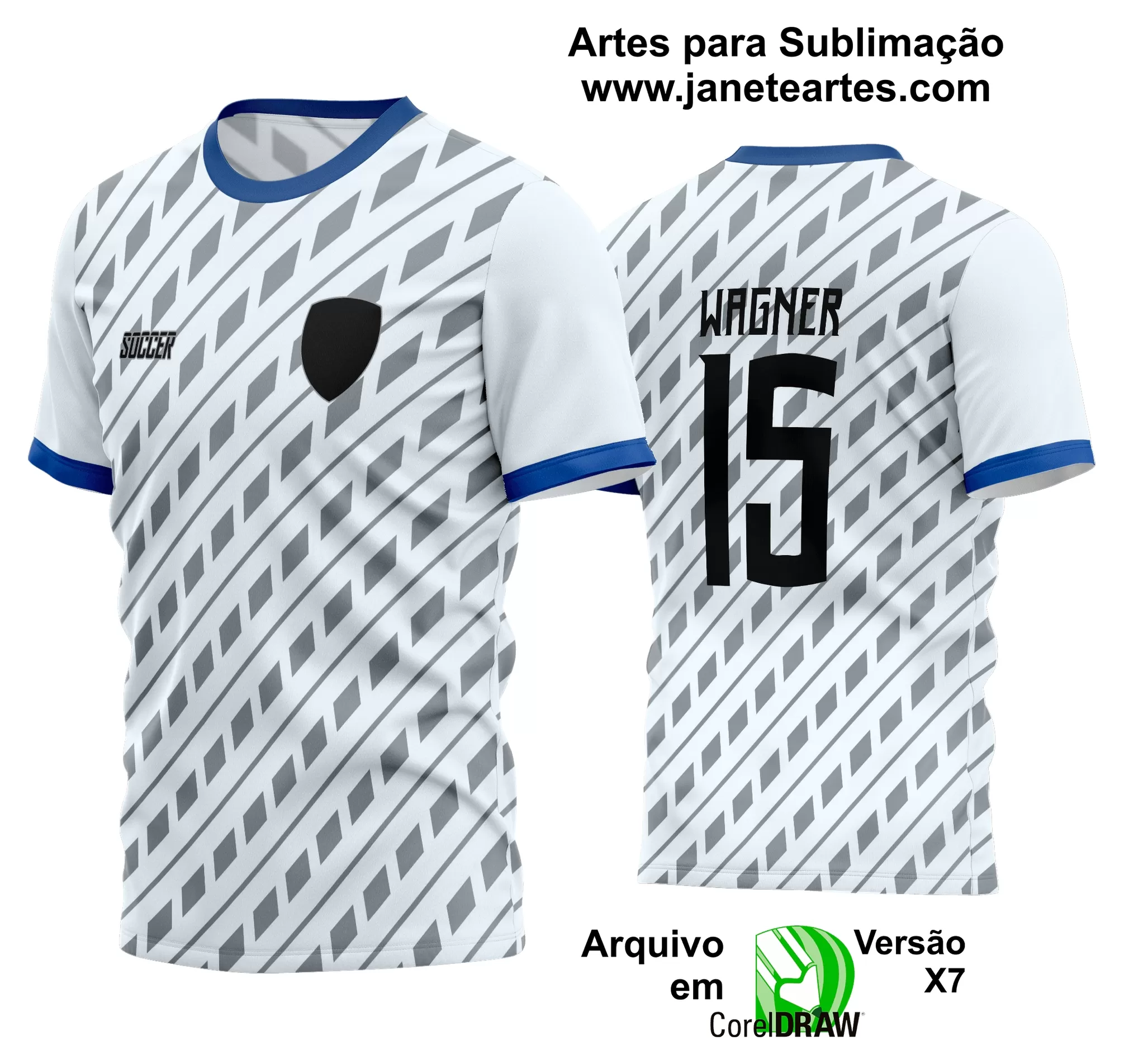 Arte Vetor Estampa Camisa Time Amador Futebol 2024