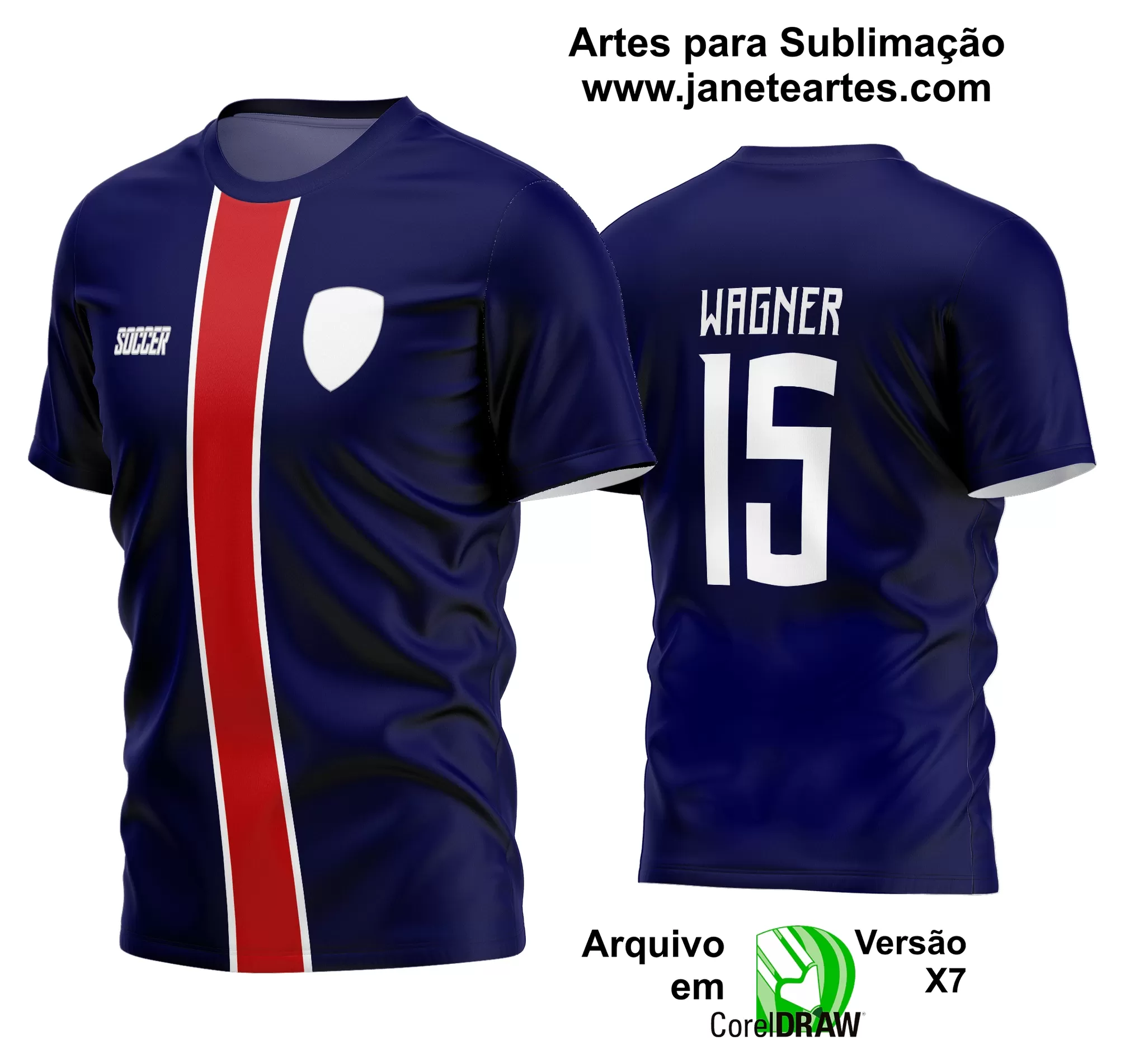 Arte Vetor Estampa Camisa Time Amador Futebol 2024