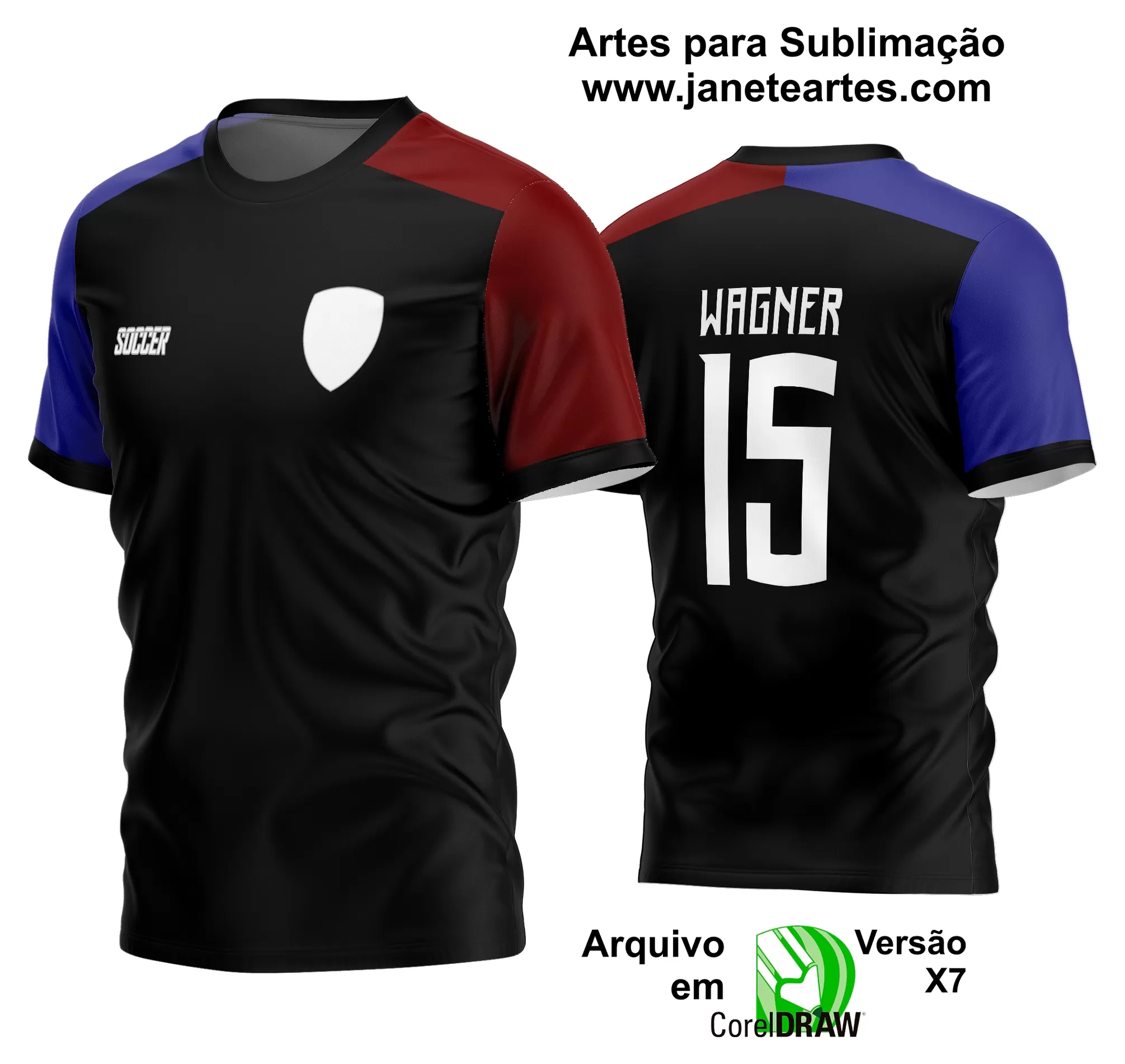 Arte Vetor Estampa Camisa Time Amador Futebol 2024