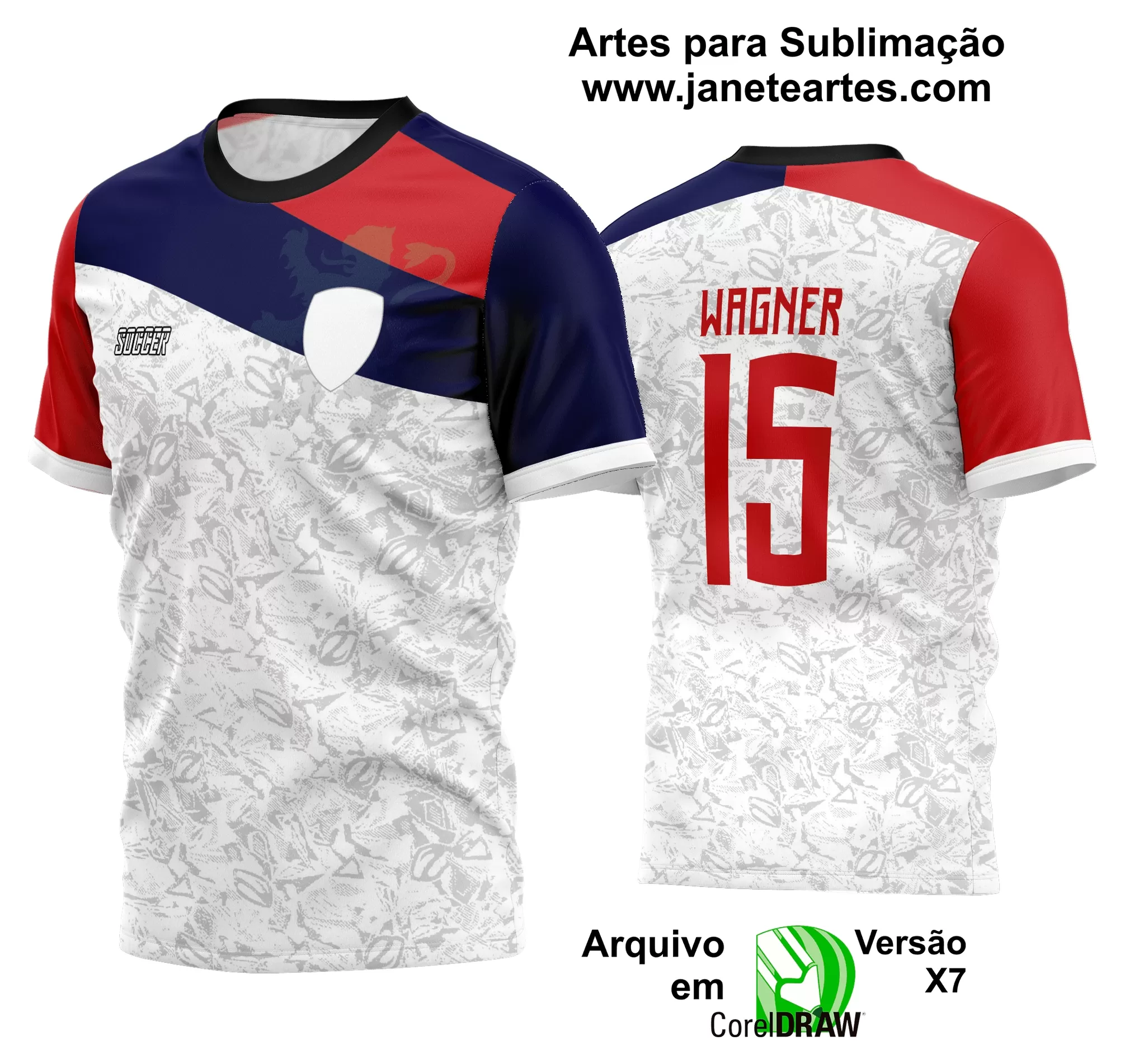 Arte Vetor Estampa Camisa Time Amador Futebol 2024