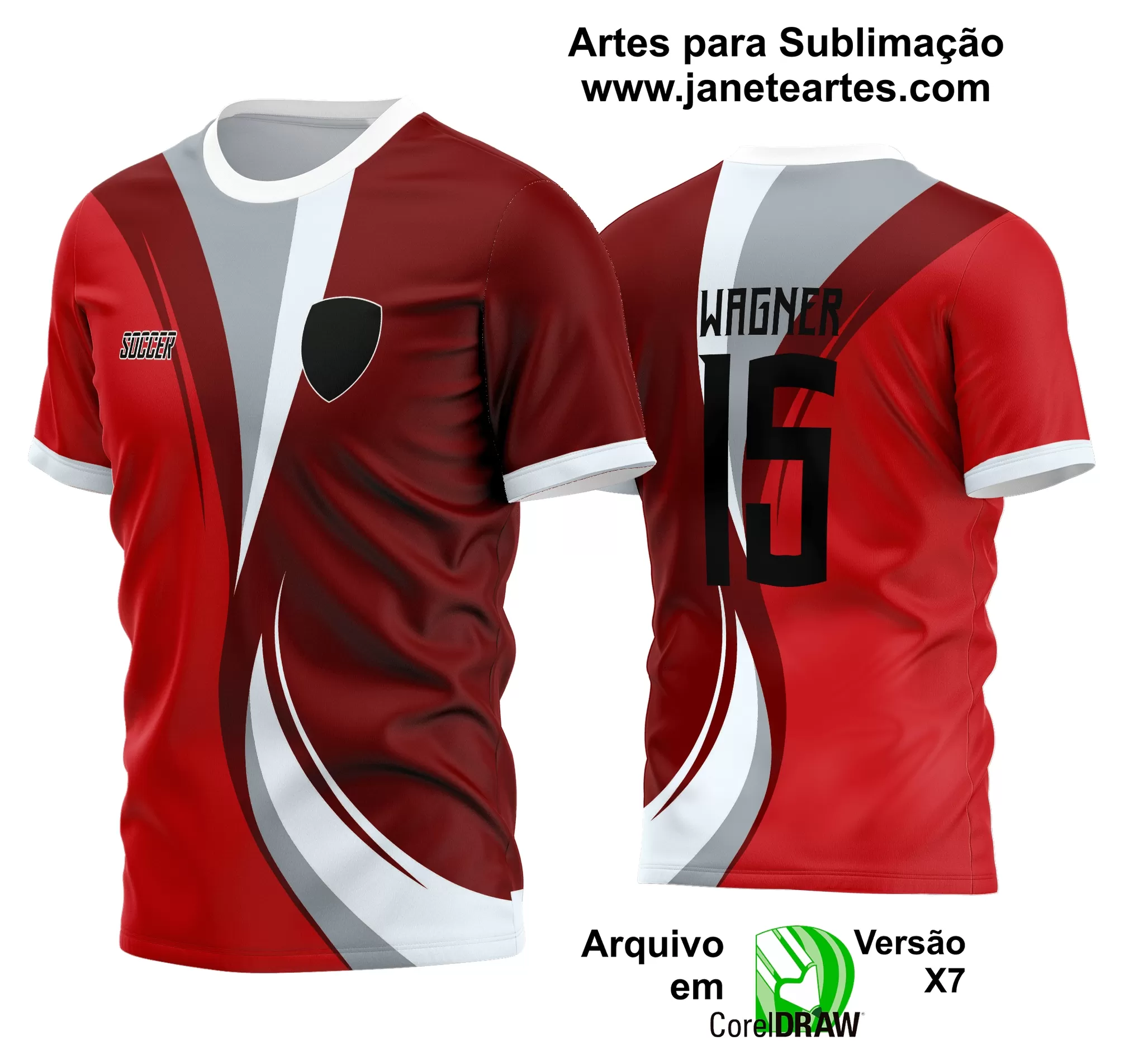 Arte Vetor Estampa Camisa Time Amador Futebol 2024