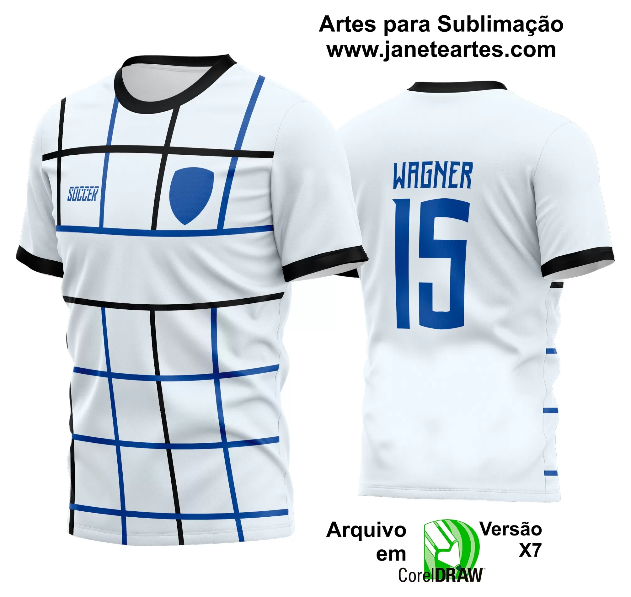 Arte Vetor Estampa Camisa Time Amador Futebol 2024