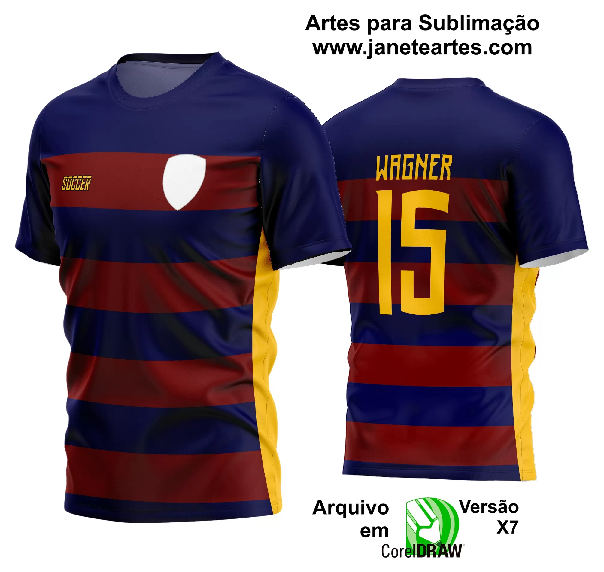 Arte Vetor Estampa Camisa Time Amador Futebol 2024