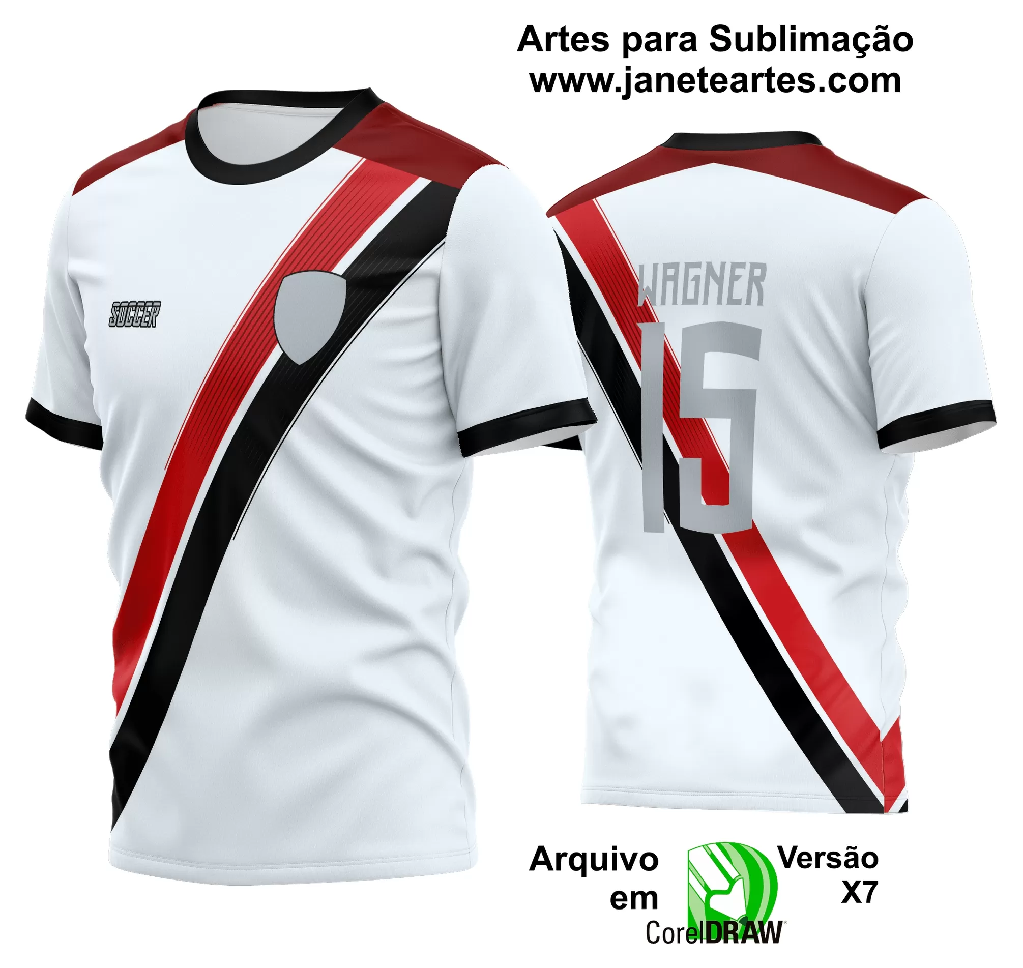 Arte Vetor Estampa Camisa Time Amador Futebol 2024