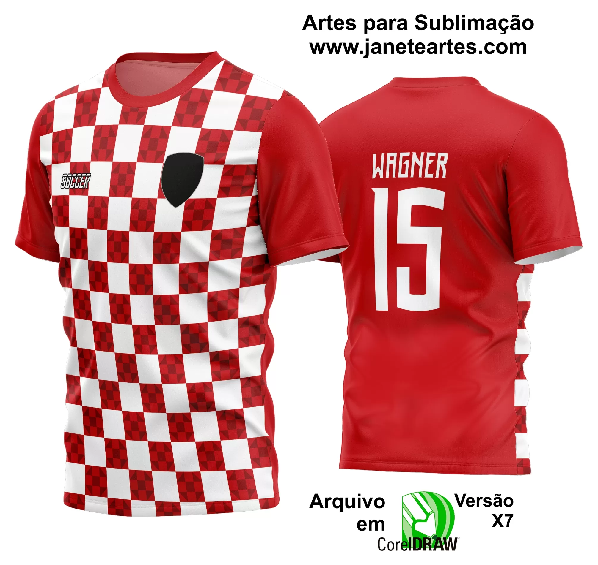 Arte Vetor Estampa Camisa Time Amador Futebol 2024