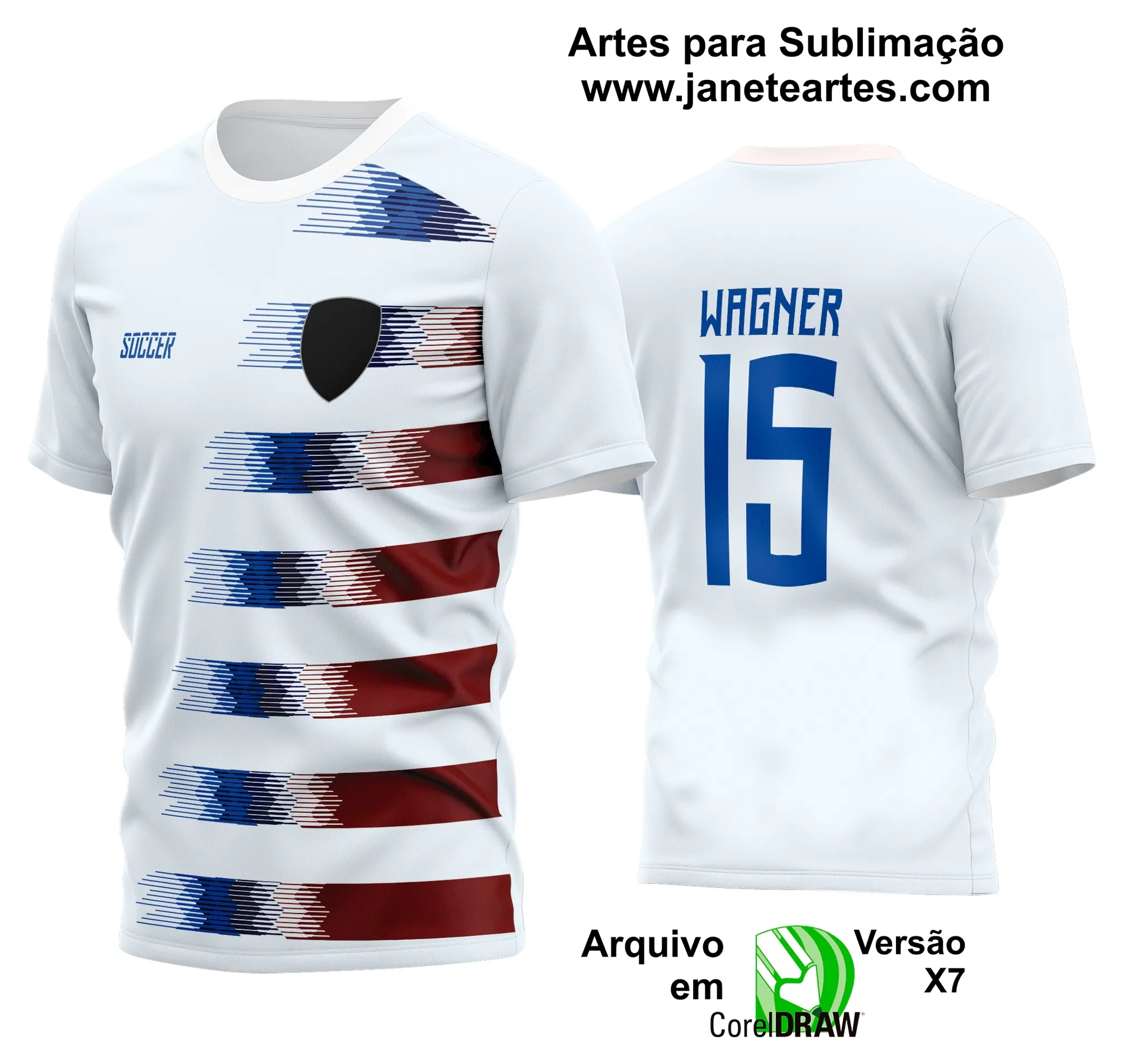 Arte Vetor Estampa Camisa Time Amador Futebol 2024