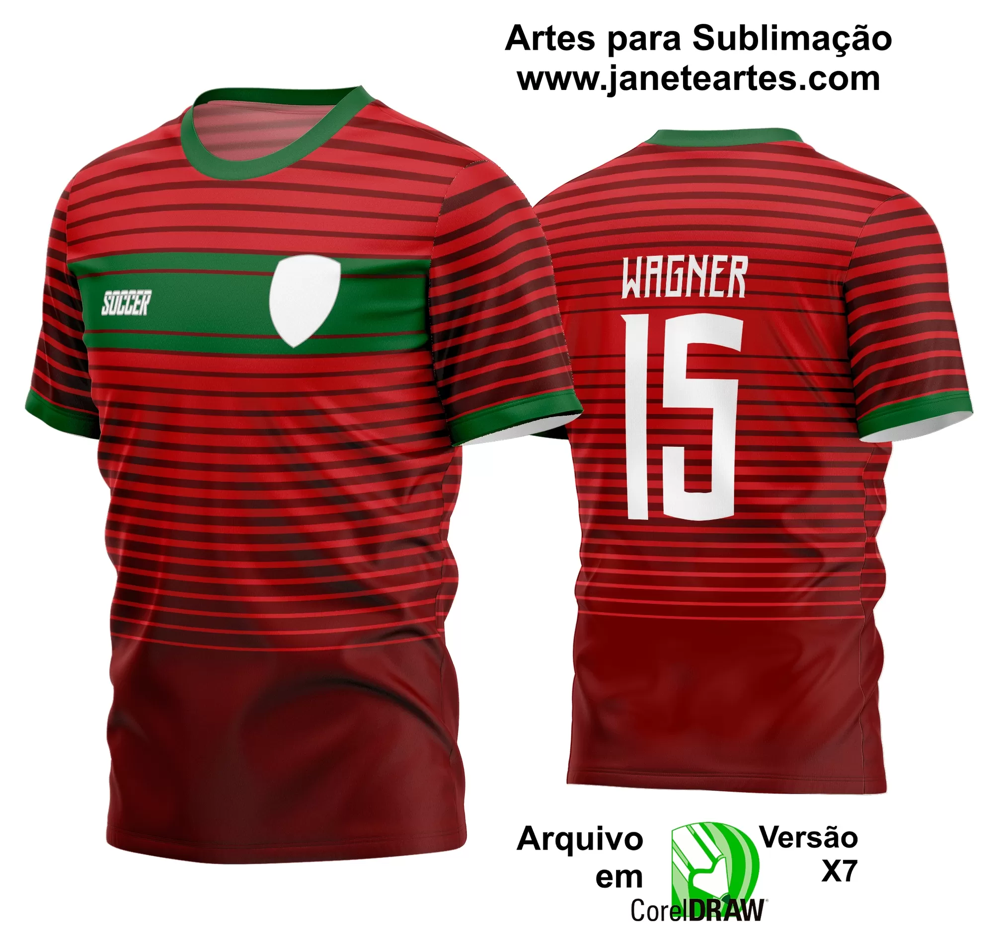 Arte Vetor Estampa Camisa Time Amador Futebol 2024