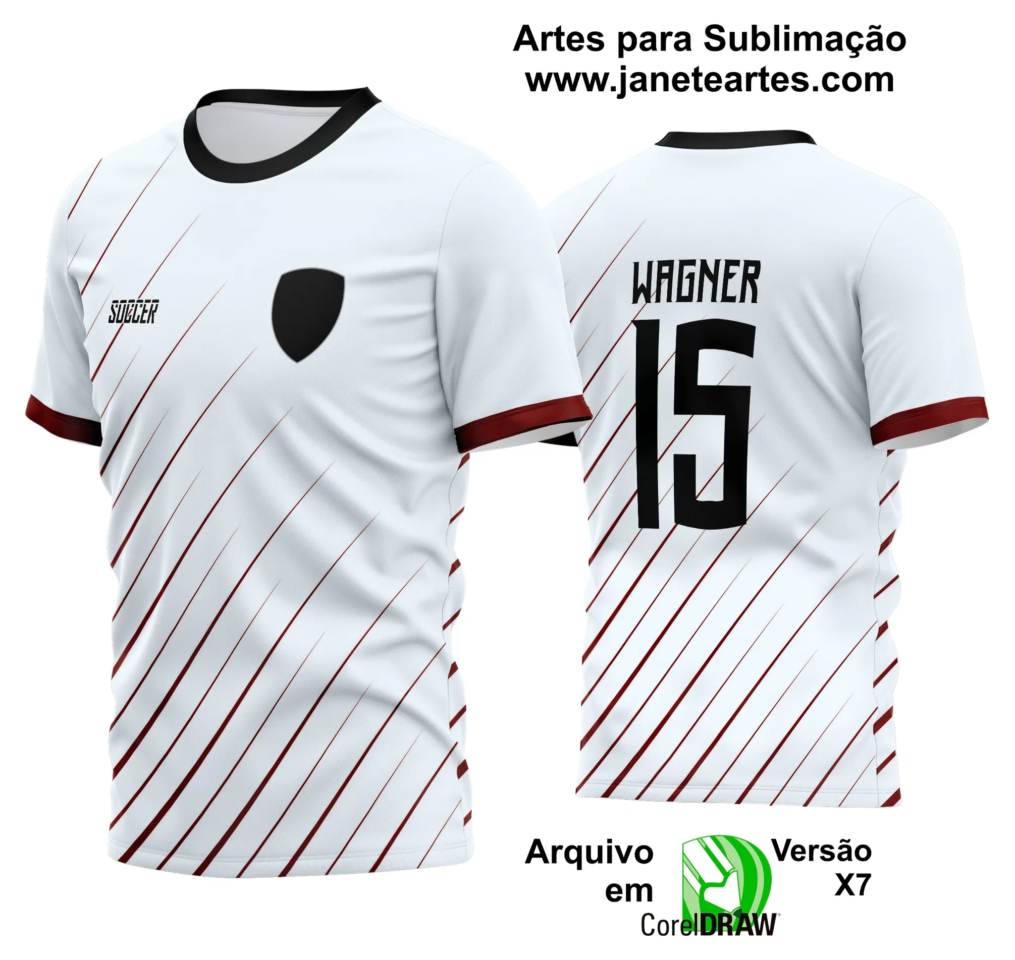 Arte Vetor Estampa Camisa Time Amador Futebol 2024