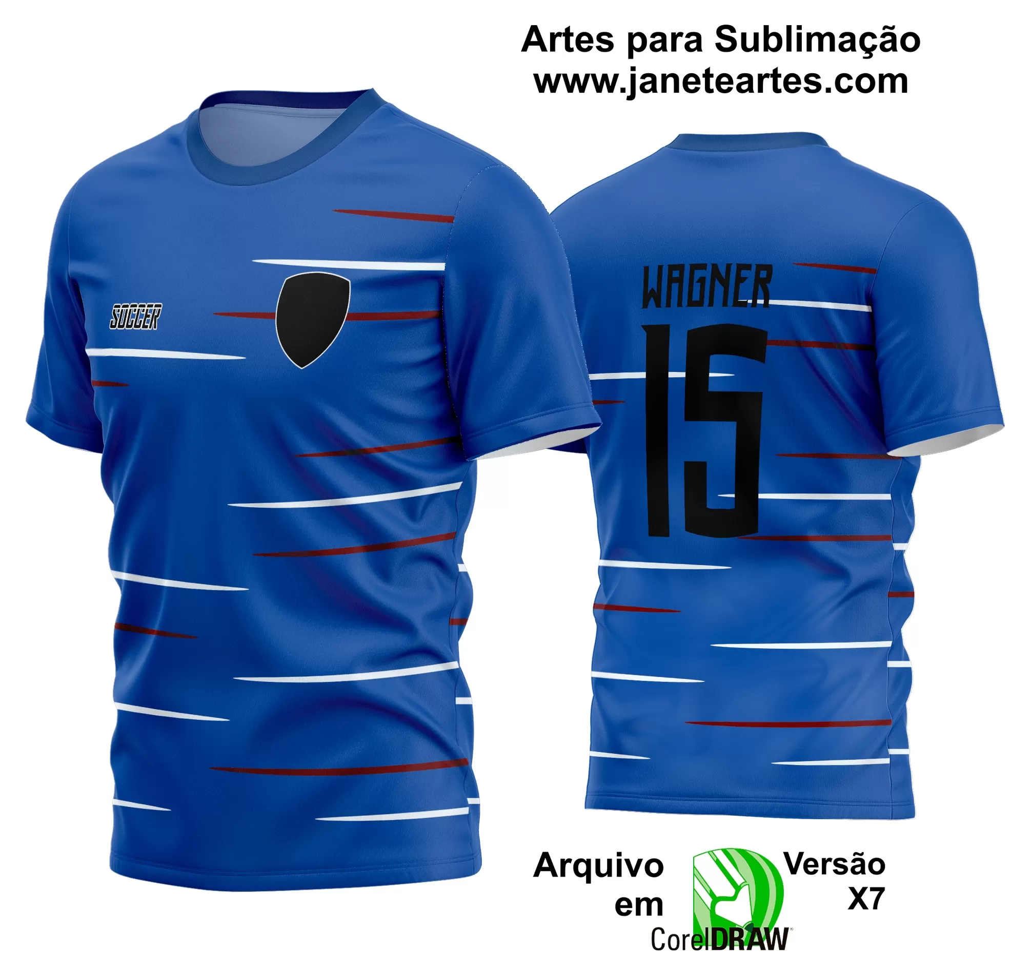 Arte Vetor Estampa Camisa Time Amador Futebol 2024