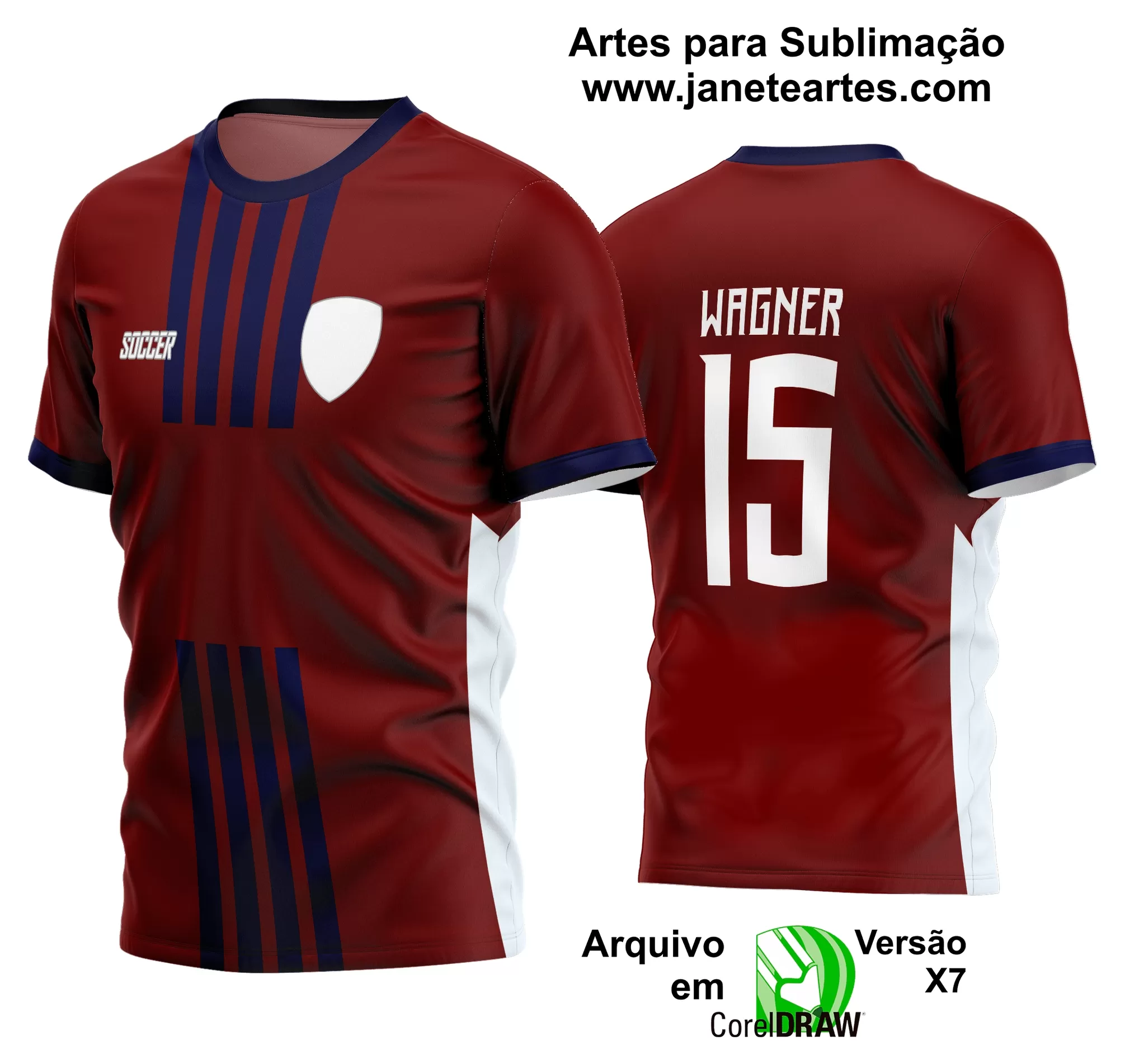 Arte Vetor Estampa Camisa Time Amador Futebol 2024