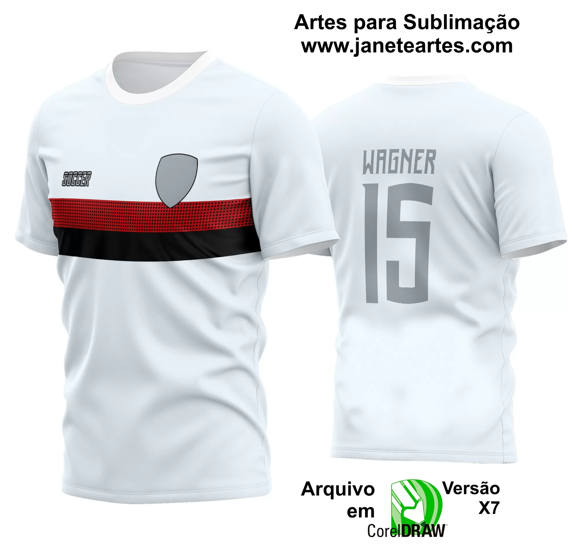 Arte Vetor Estampa Camisa Time Amador Futebol 2024