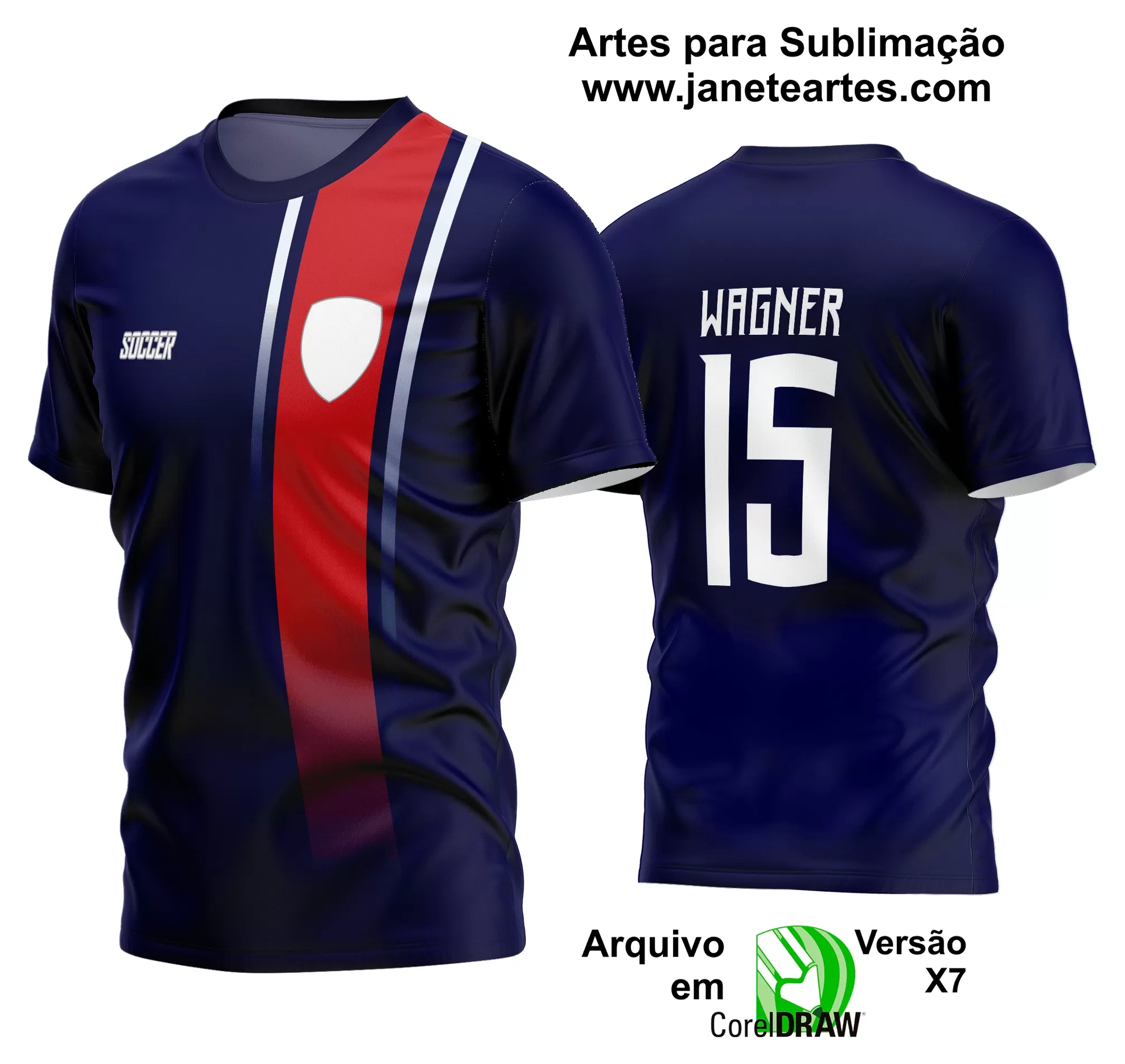 Arte Vetor Estampa Camisa Time Amador Futebol 2024