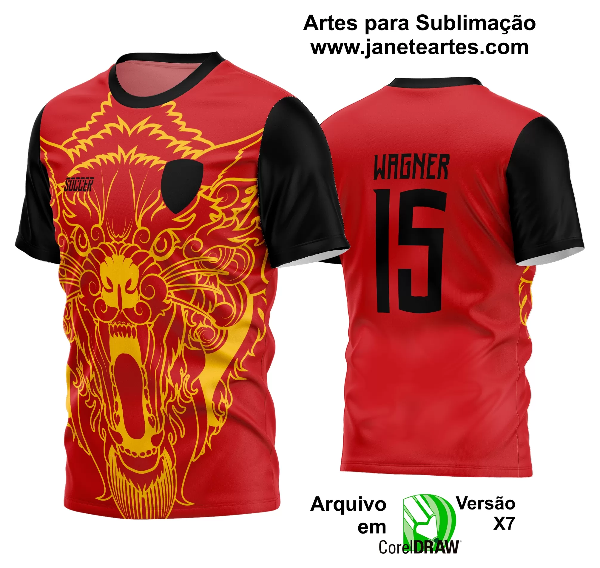 Arte Vetor Estampa Camisa Time Amador Futebol 2024