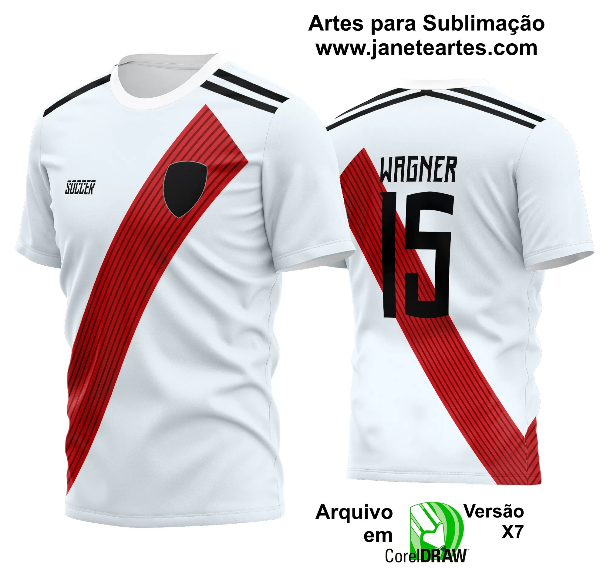 Arte Vetor Estampa Camisa Time Amador Futebol 2024