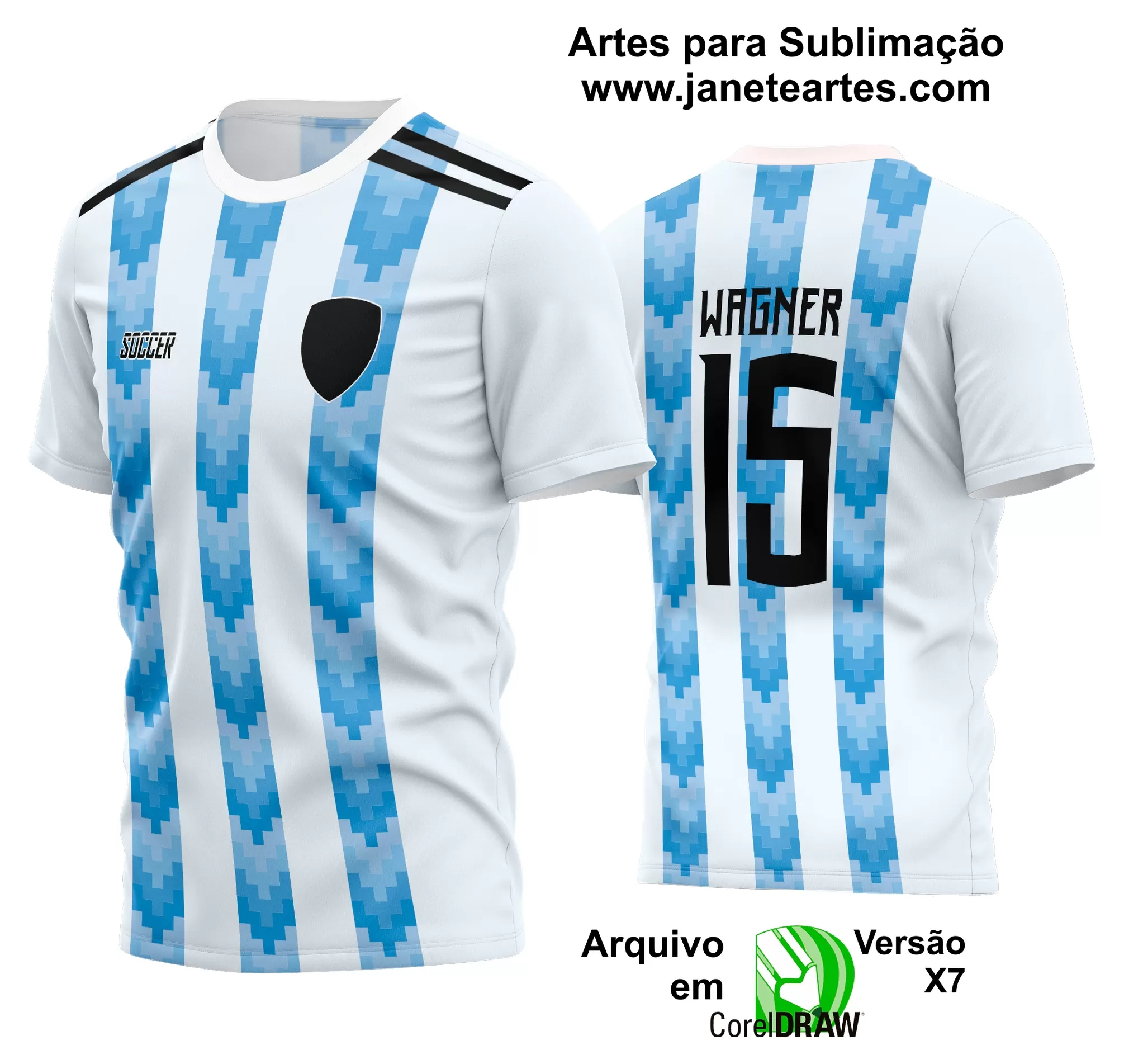 Arte Vetor Estampa Camisa Time Amador Futebol 2024