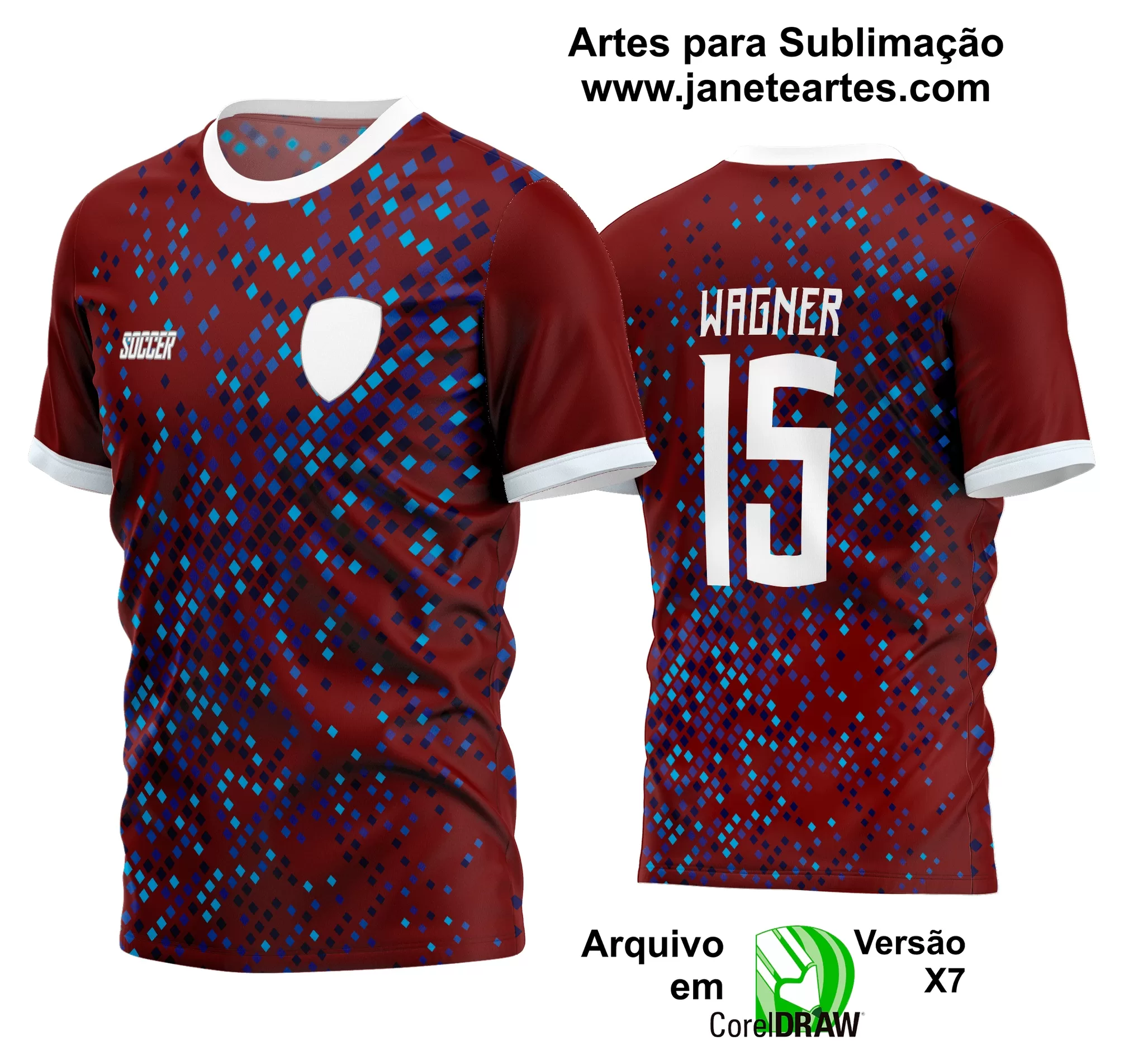 Arte Vetor Estampa Camisa Time Amador Futebol 2024