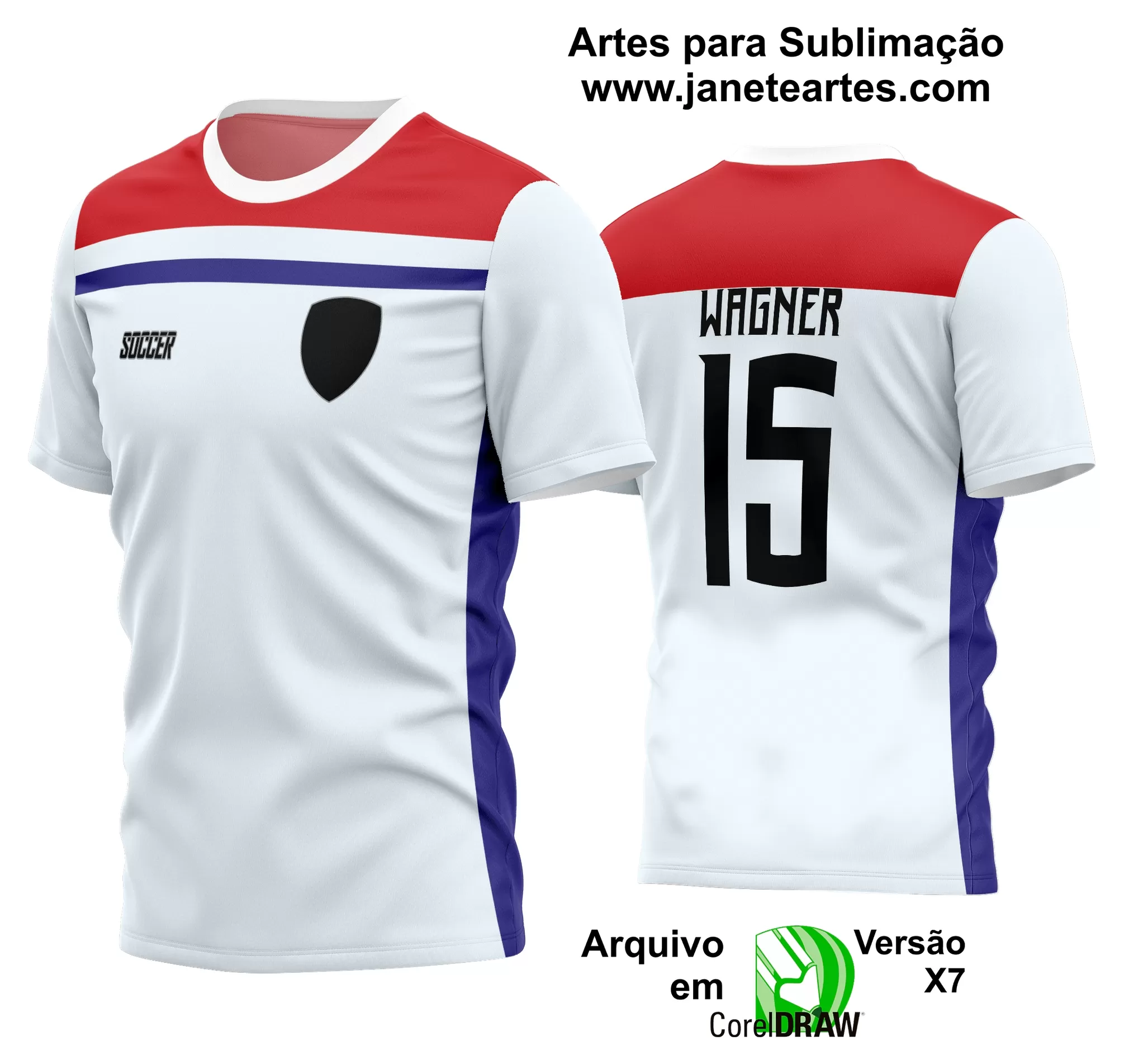 Arte Vetor Estampa Camisa Time Amador Futebol 2024