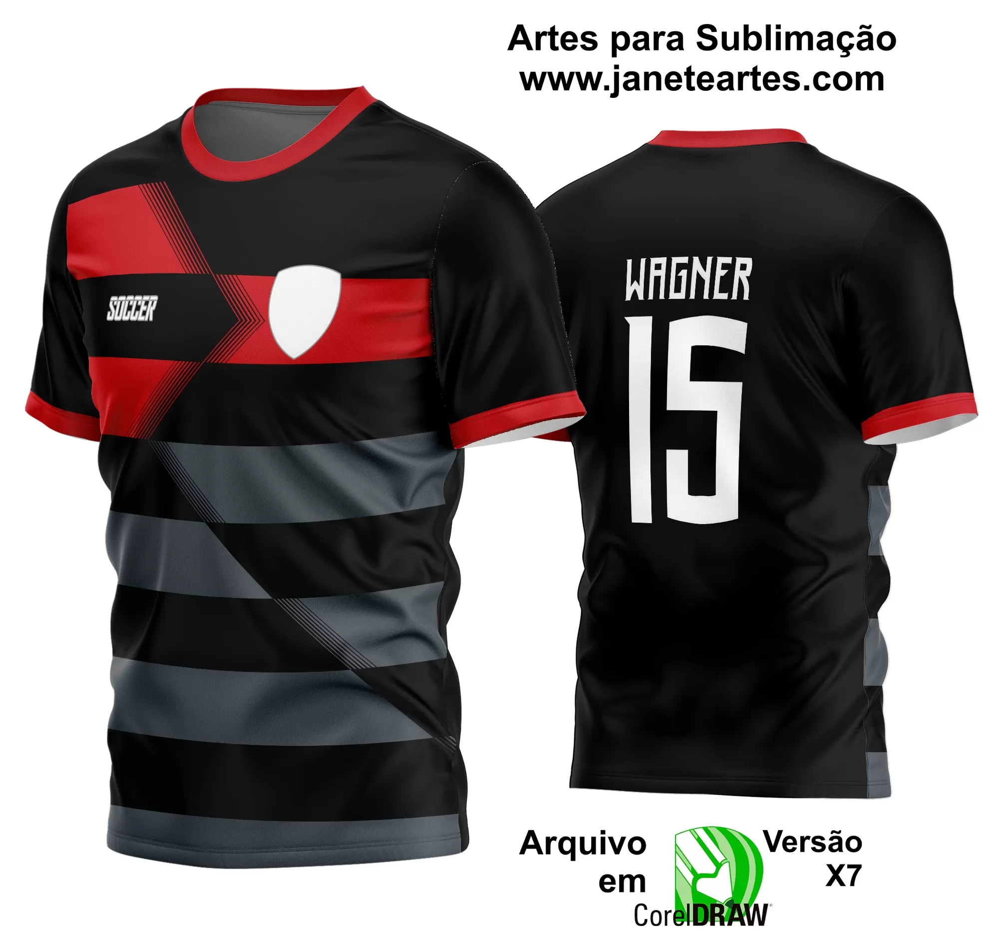 Arte Vetor Estampa Camisa Time Amador Futebol 2024