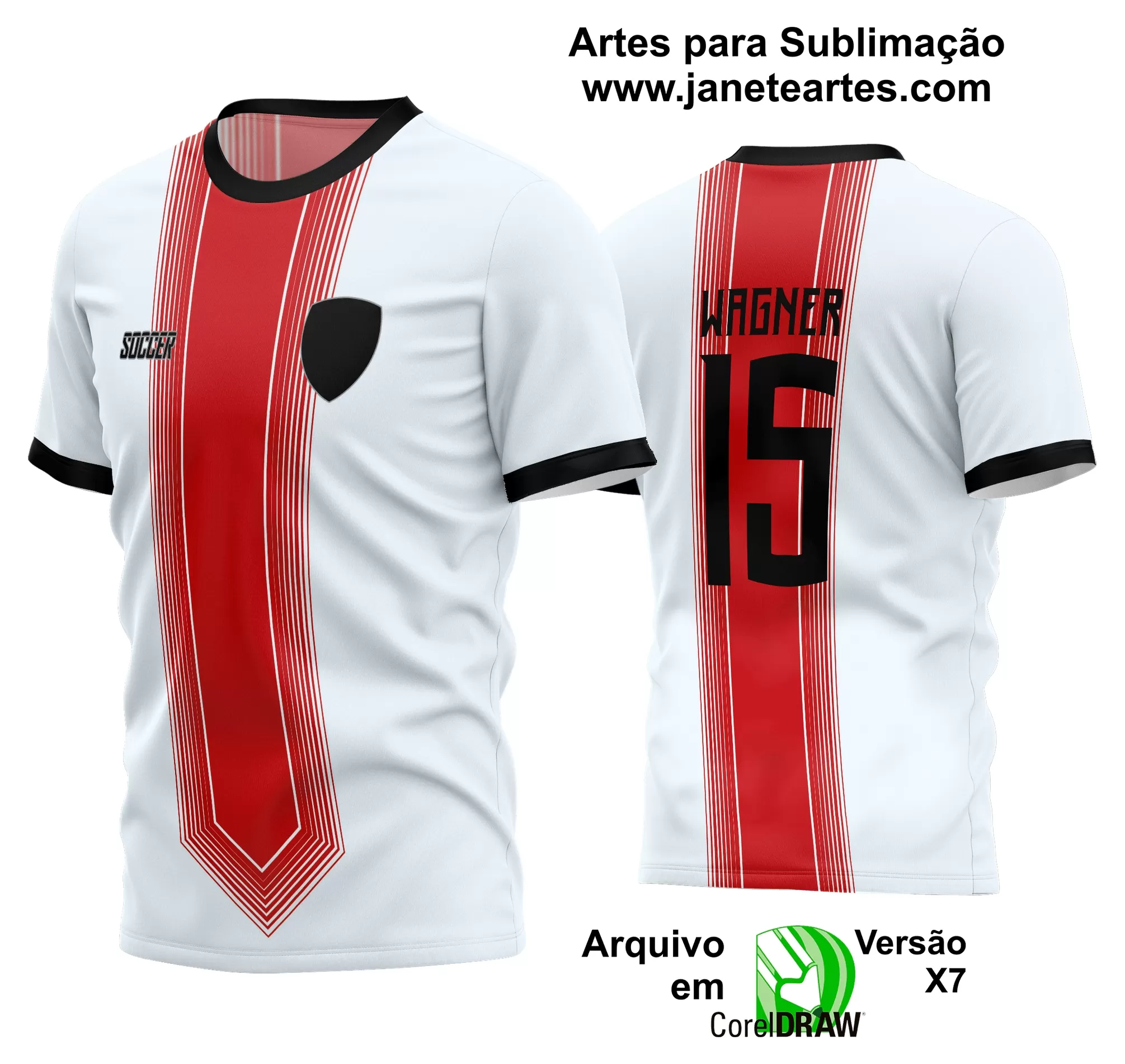 Arte Vetor Estampa Camisa Time Amador Futebol 2024