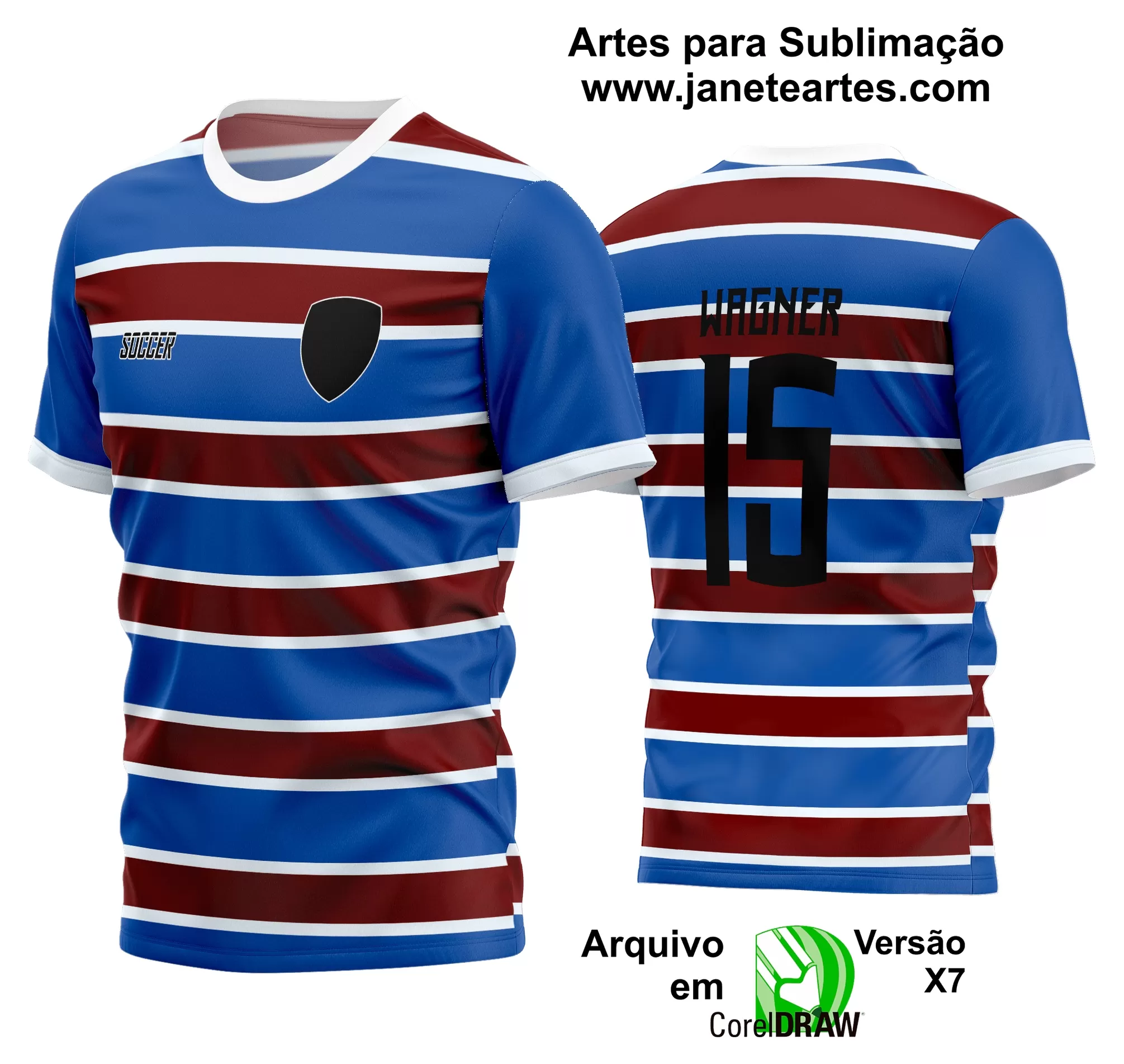 Arte Vetor Estampa Camisa Time Amador Futebol 2024