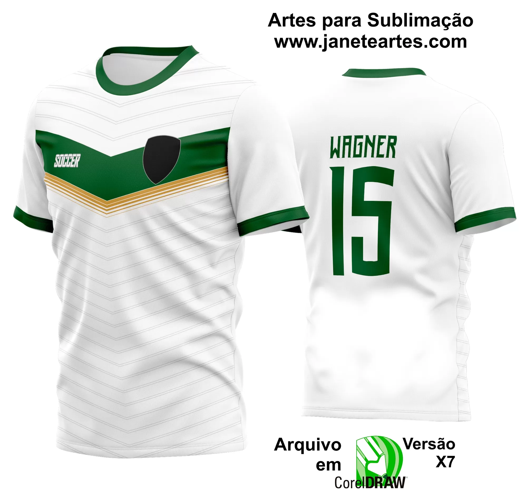 Arte Vetor Estampa Camisa Time Amador Futebol 2024