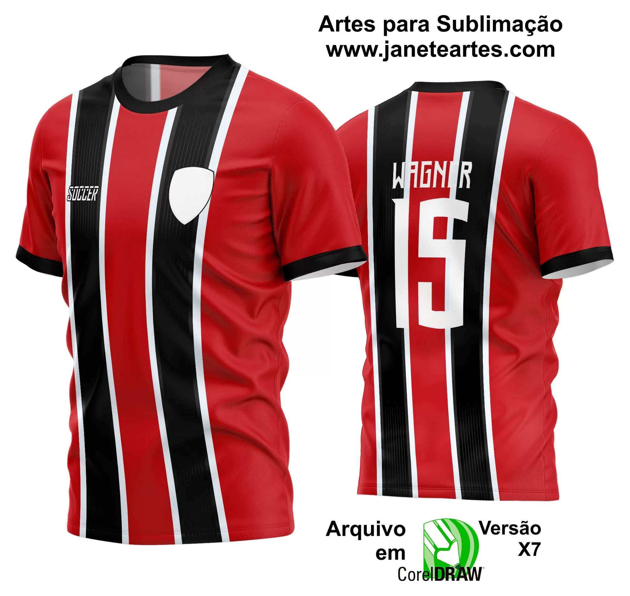 Arte Vetor Estampa Camisa Time Amador Futebol 2024