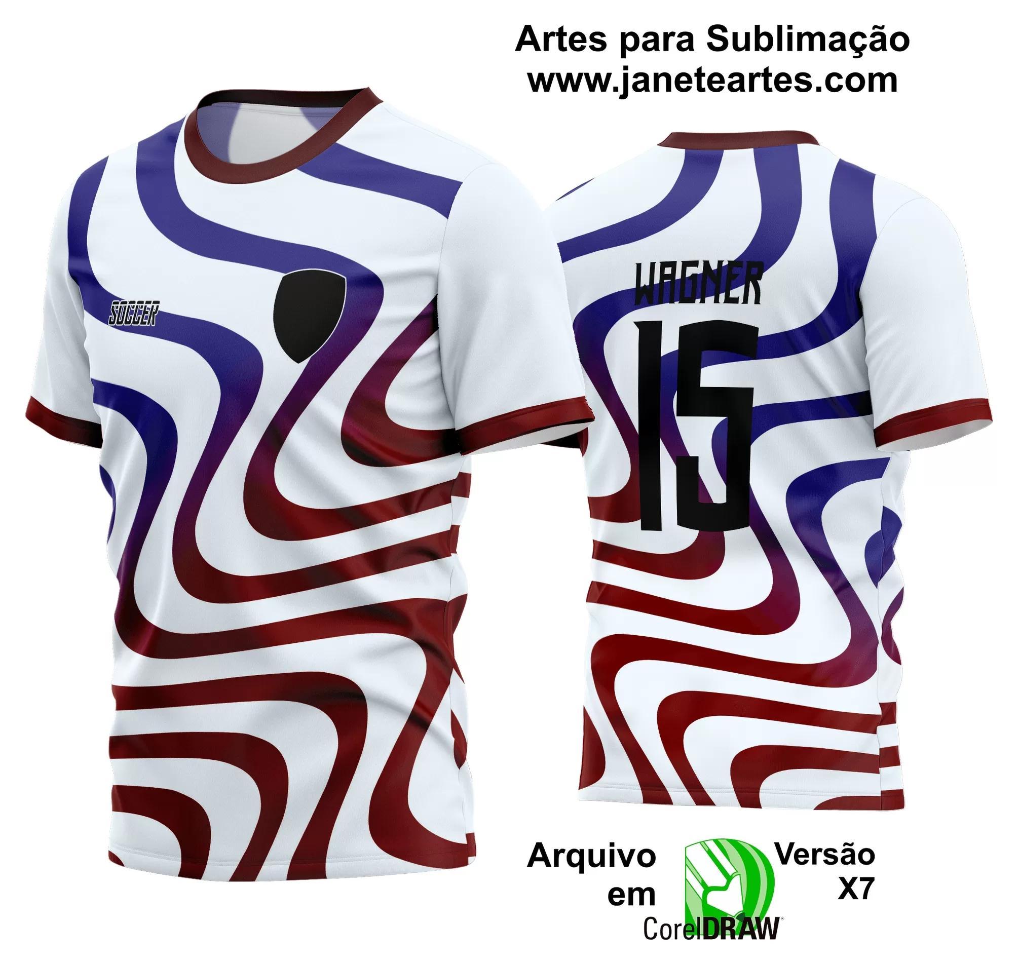 Arte Vetor Estampa Camisa Time Amador Futebol 2024