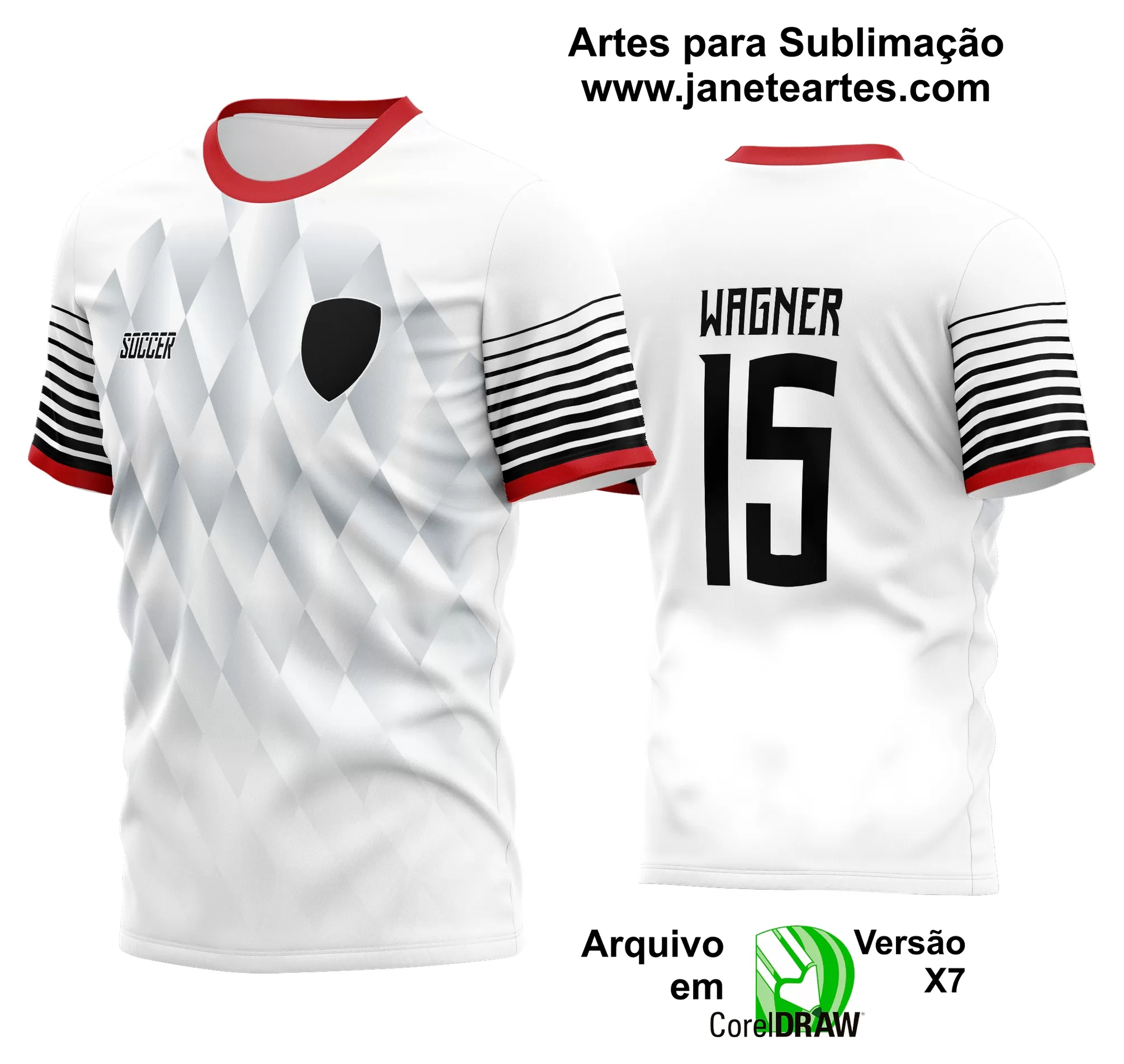 Arte Vetor Estampa Camisa Time Amador Futebol 2024