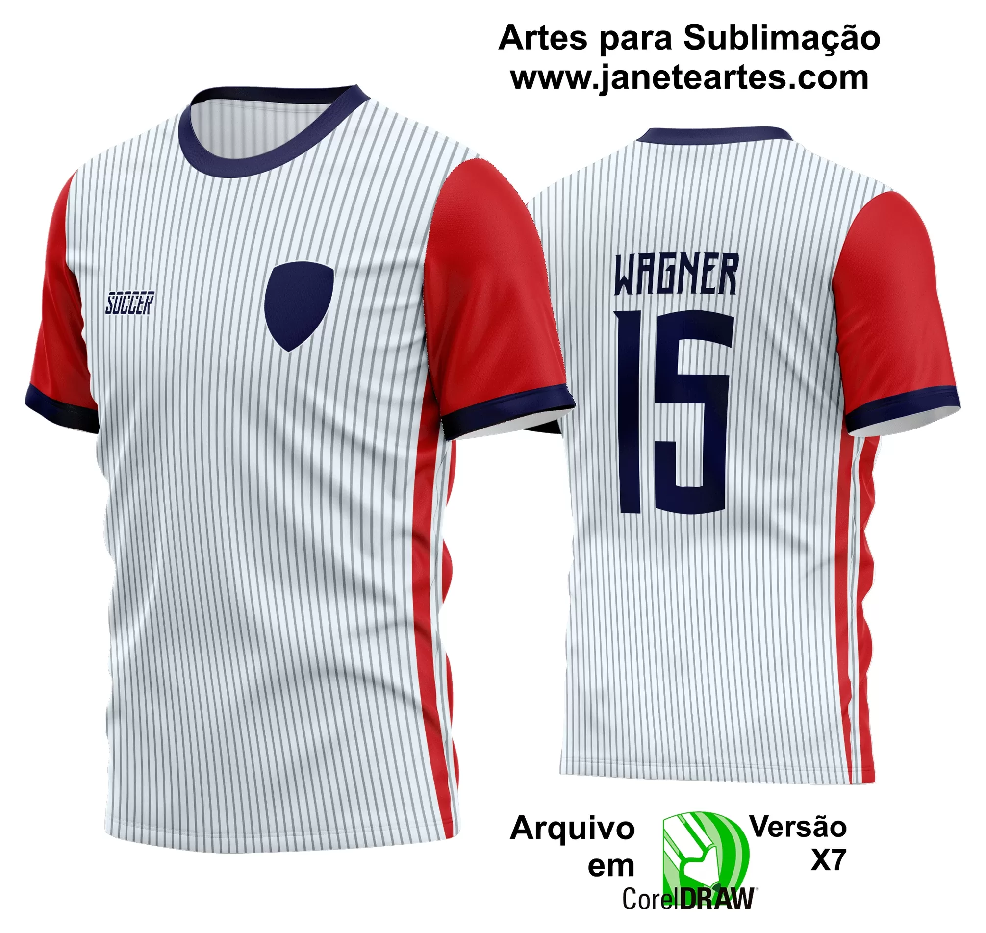 Arte Vetor Estampa Camisa Time Amador Futebol 2024