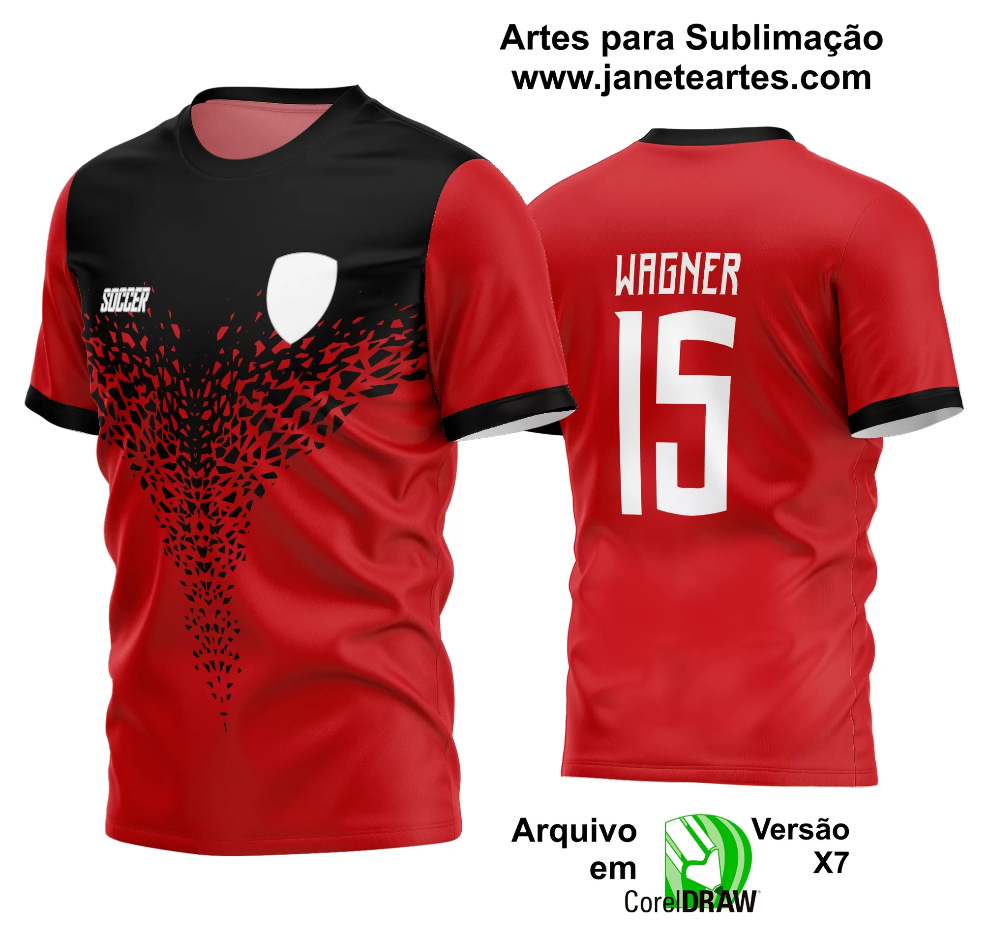 Arte Vetor Estampa Camisa Time Amador Futebol 2024