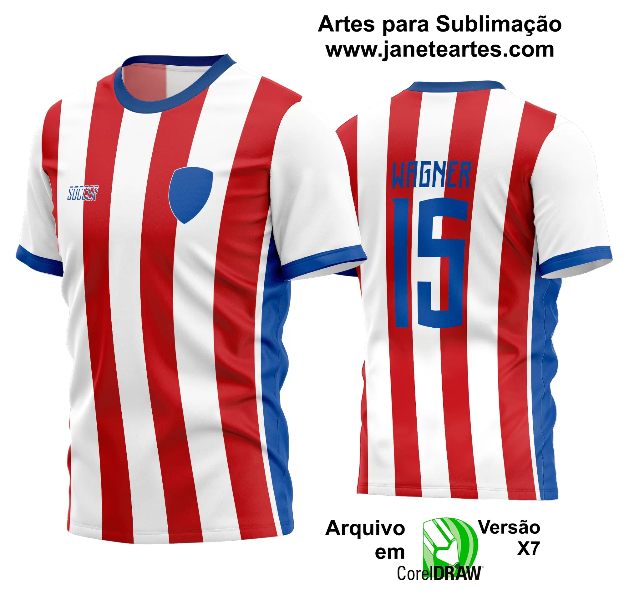 Arte Vetor Estampa Camisa Time Amador Futebol 2024