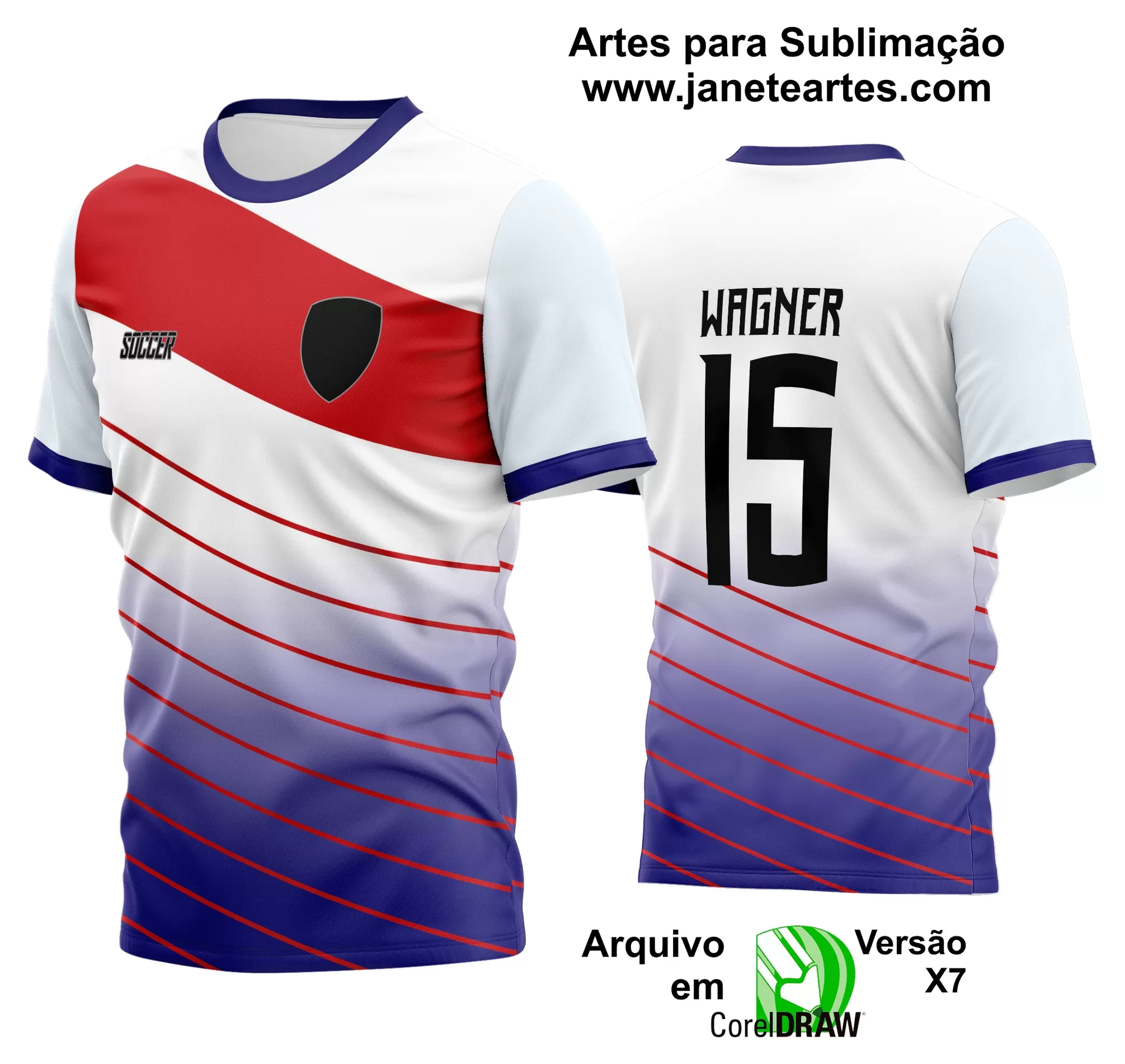 Arte Vetor Estampa Camisa Time Amador Futebol 2024