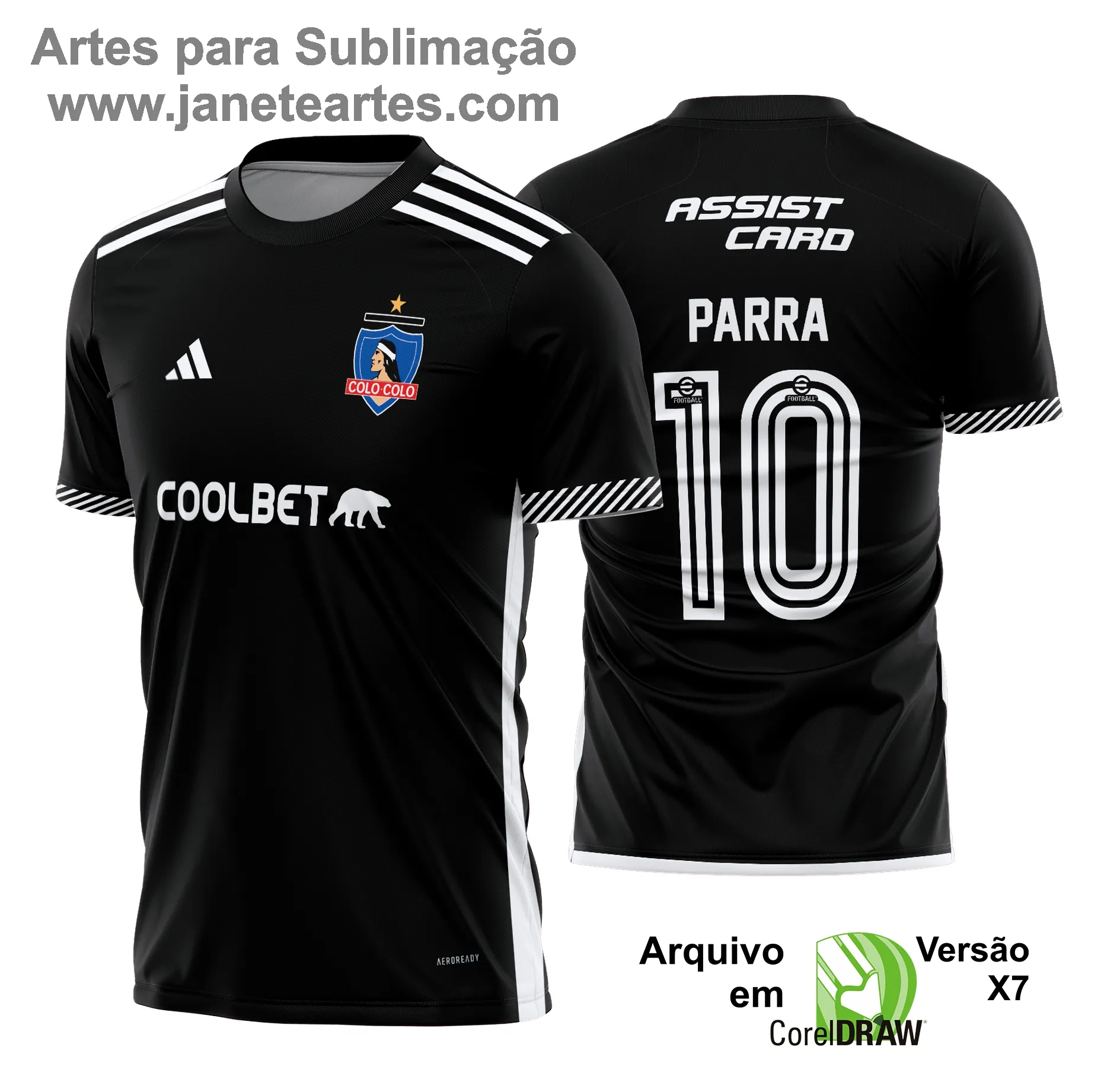 Camisa Colo Colo Reserva 2024 - 2025 - Arte Vetor