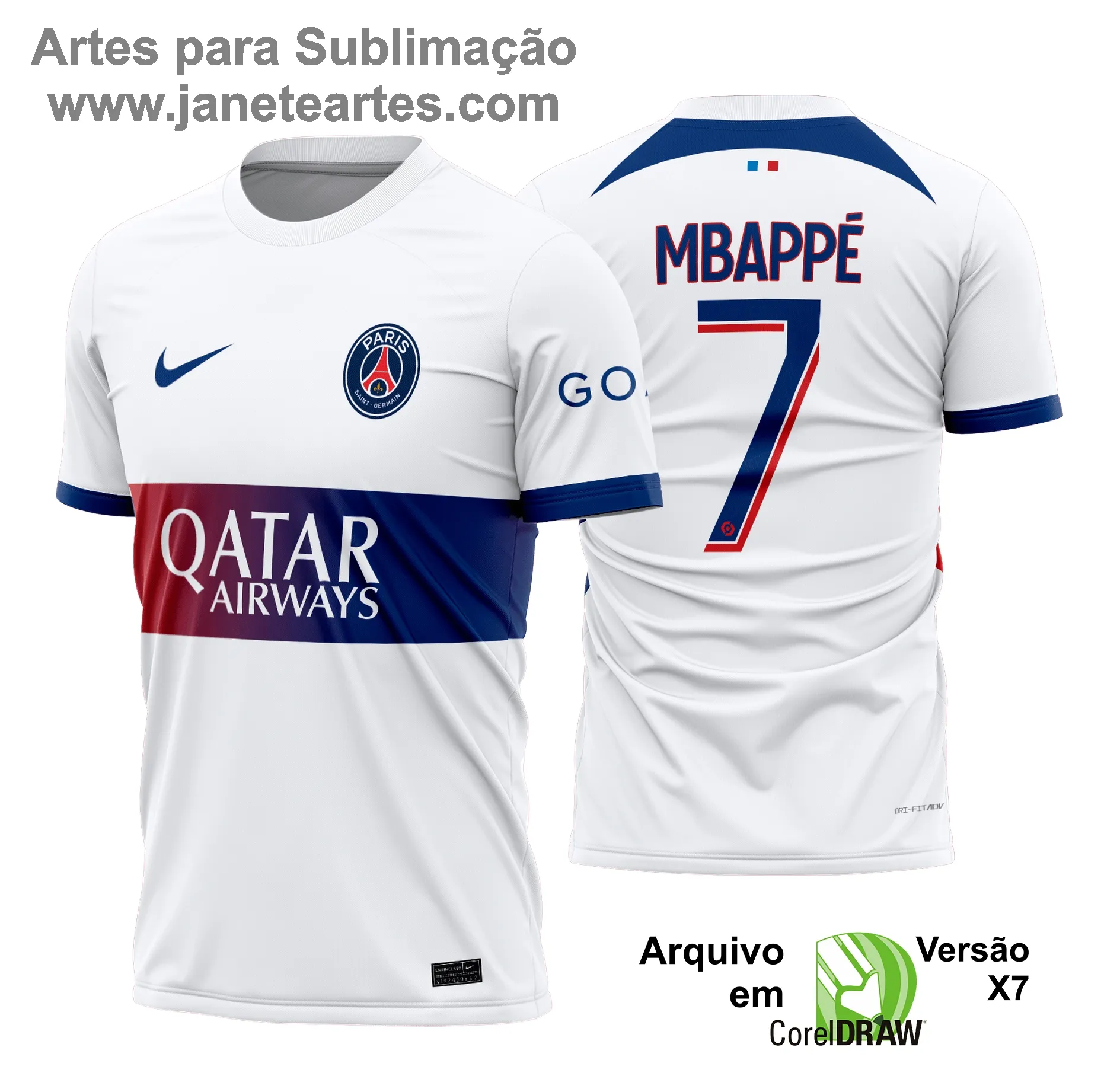 Camisa Paris Saint-Germain - PSG Reserva 2023-24 - Arte Vetor