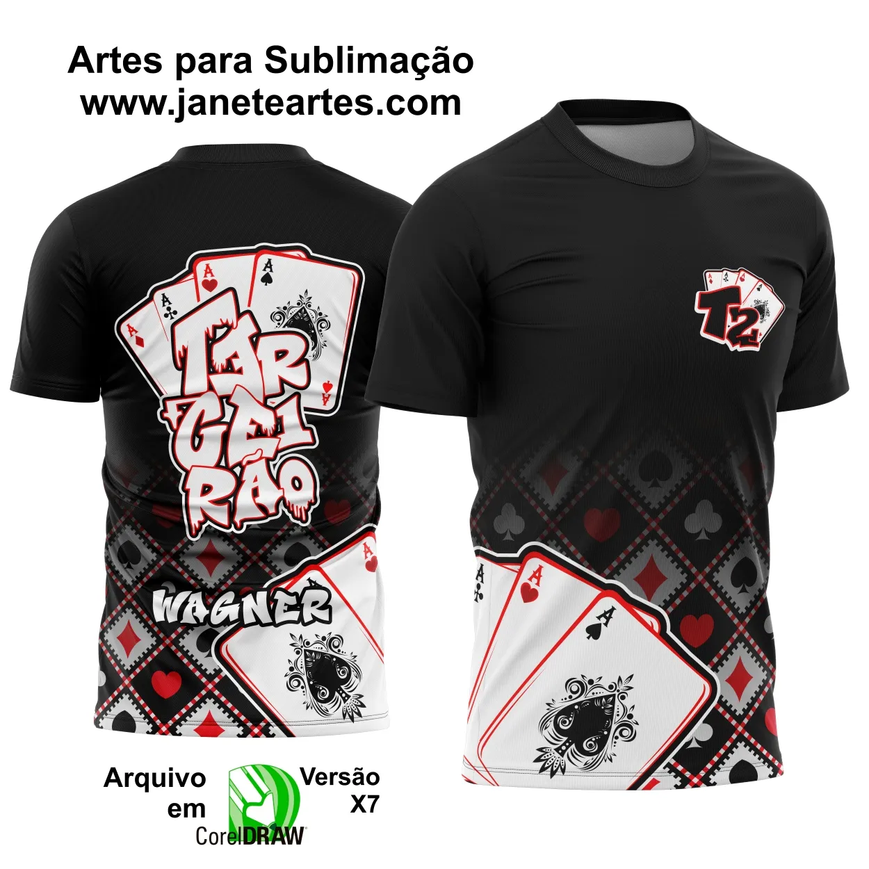 Camisa Terceirão - Arte Vetor - Cartas