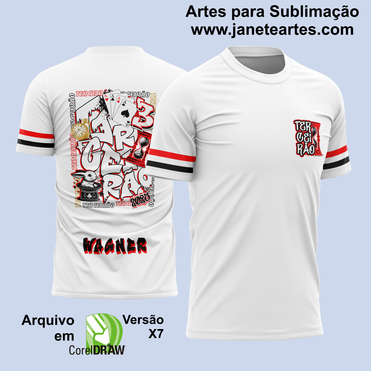 Camisa Terceirão - Arte Vetor - Coelho 