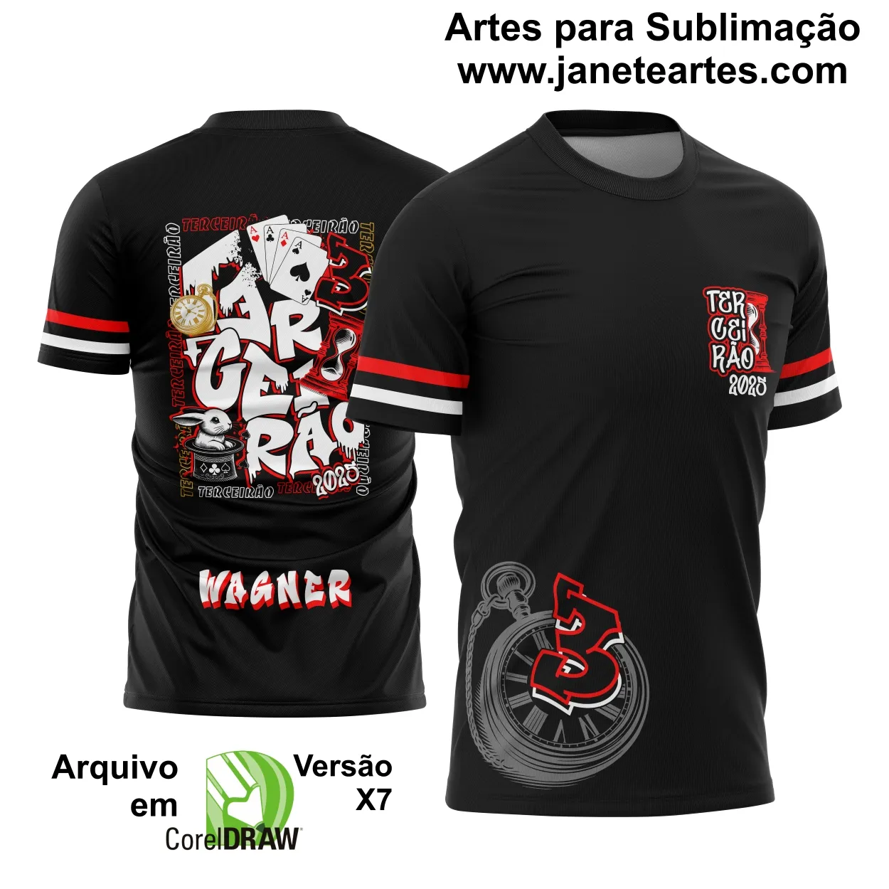 Camisa Terceirão - Arte Vetor - Coelho 