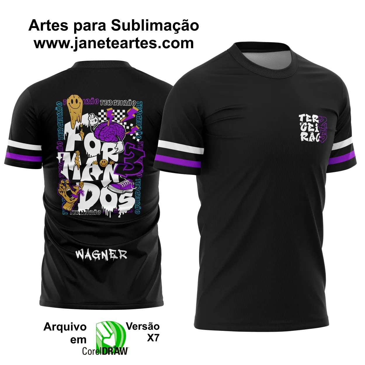 Camisa Terceirão - Arte Vetor - Formandos Graffite