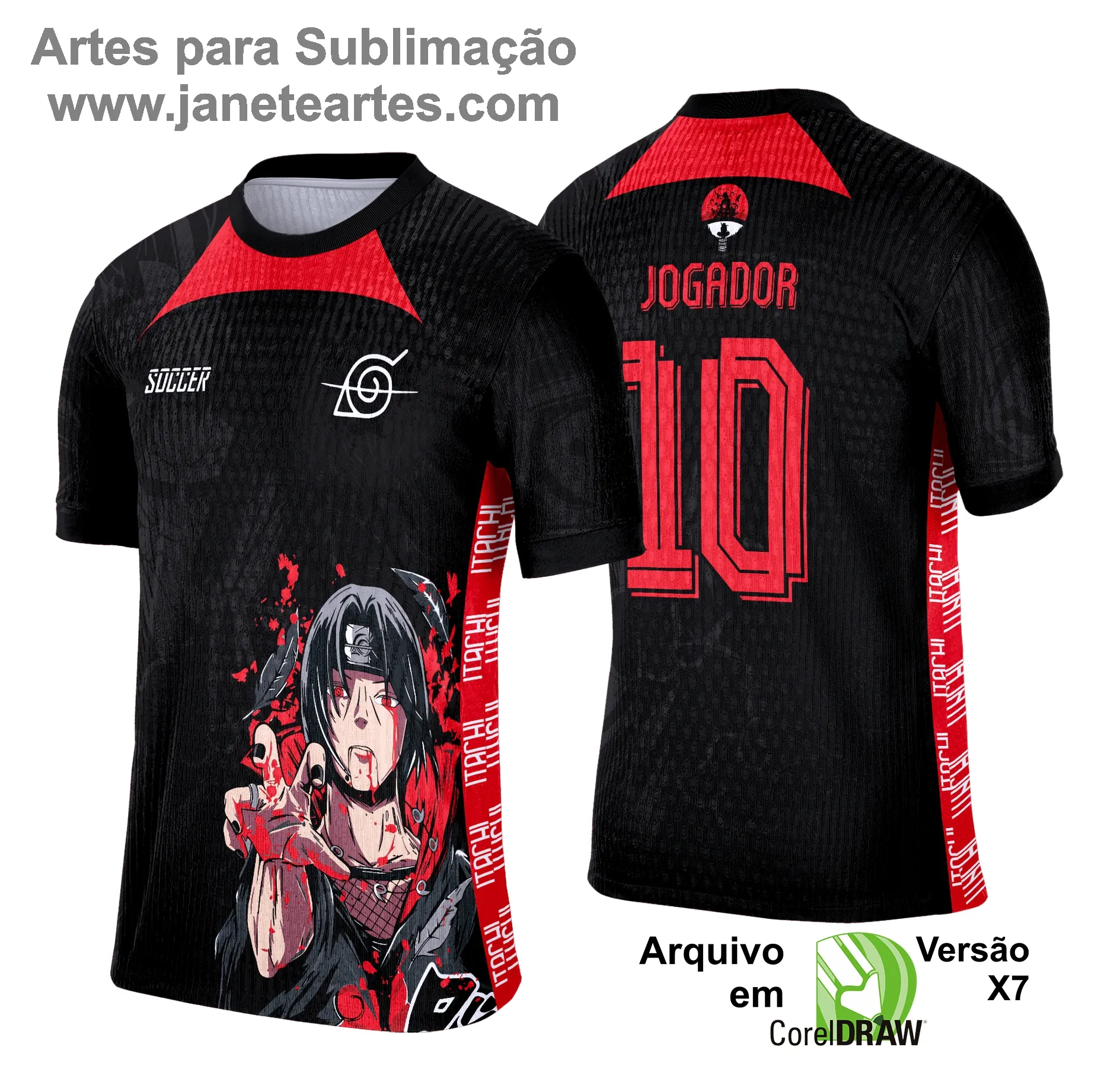 Camisa de Interclasse - Arte Vetor - Anime