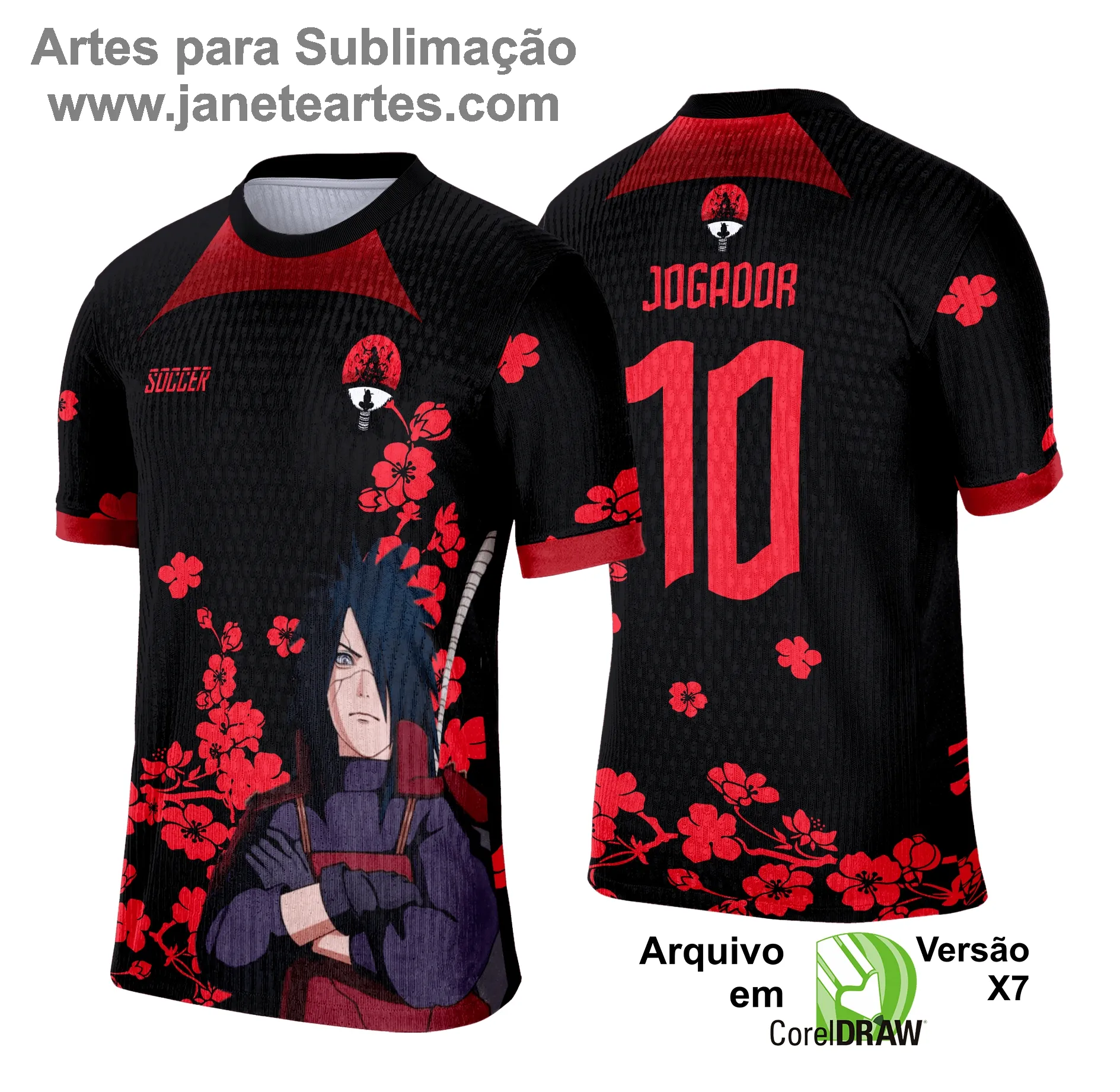 Camisa de Interclasse - Arte Vetor - Anime