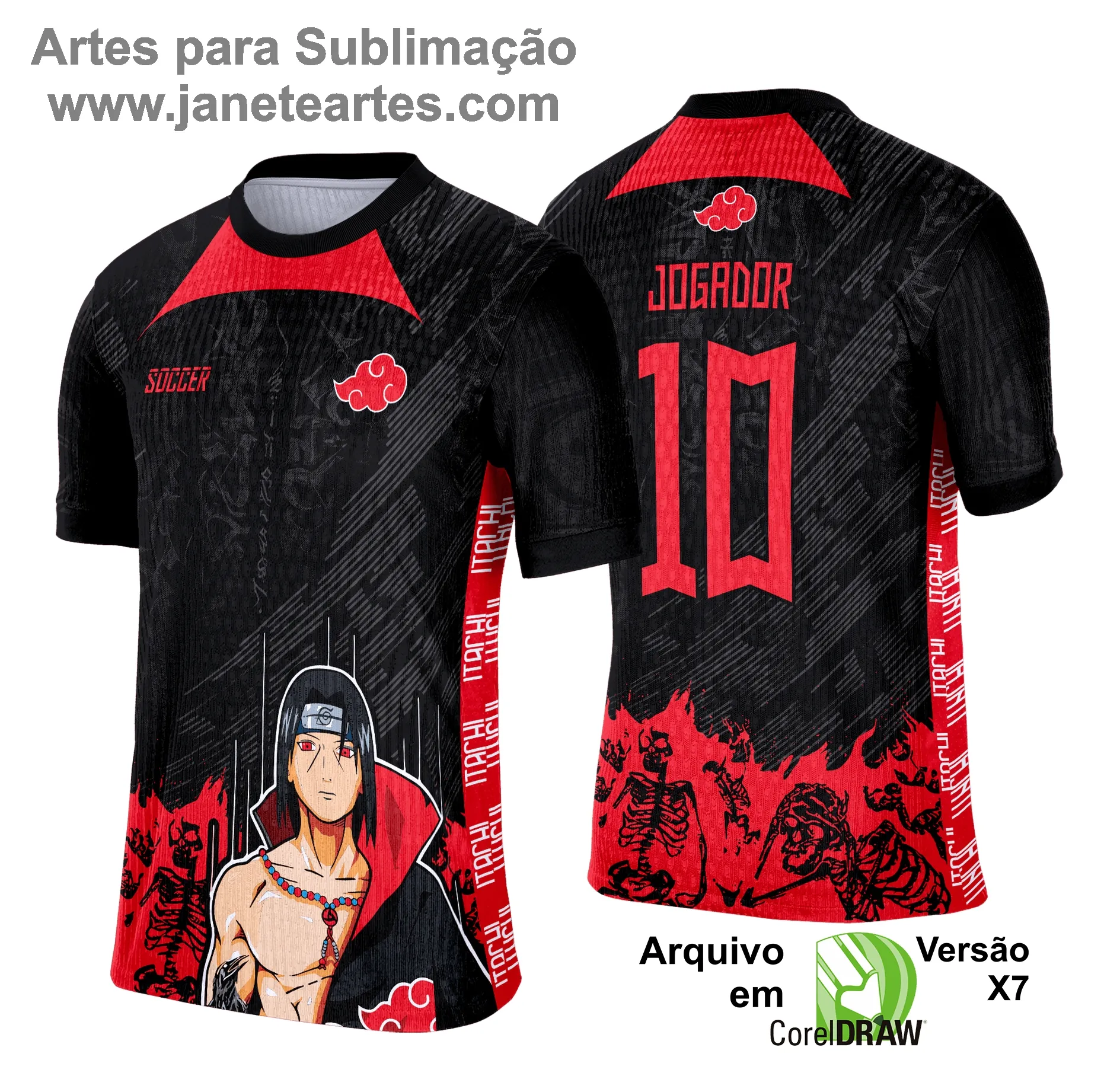 Camisa de Interclasse - Arte Vetor - Anime