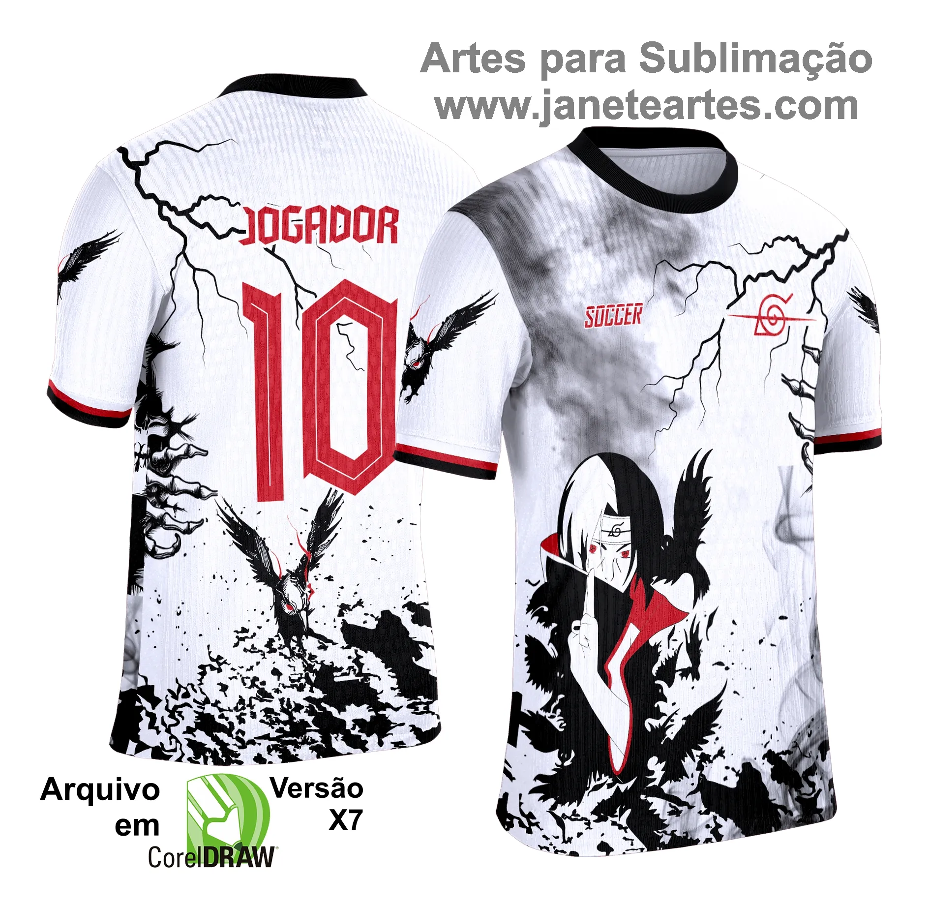 Camisa de Interclasse - Arte Vetor - Anime