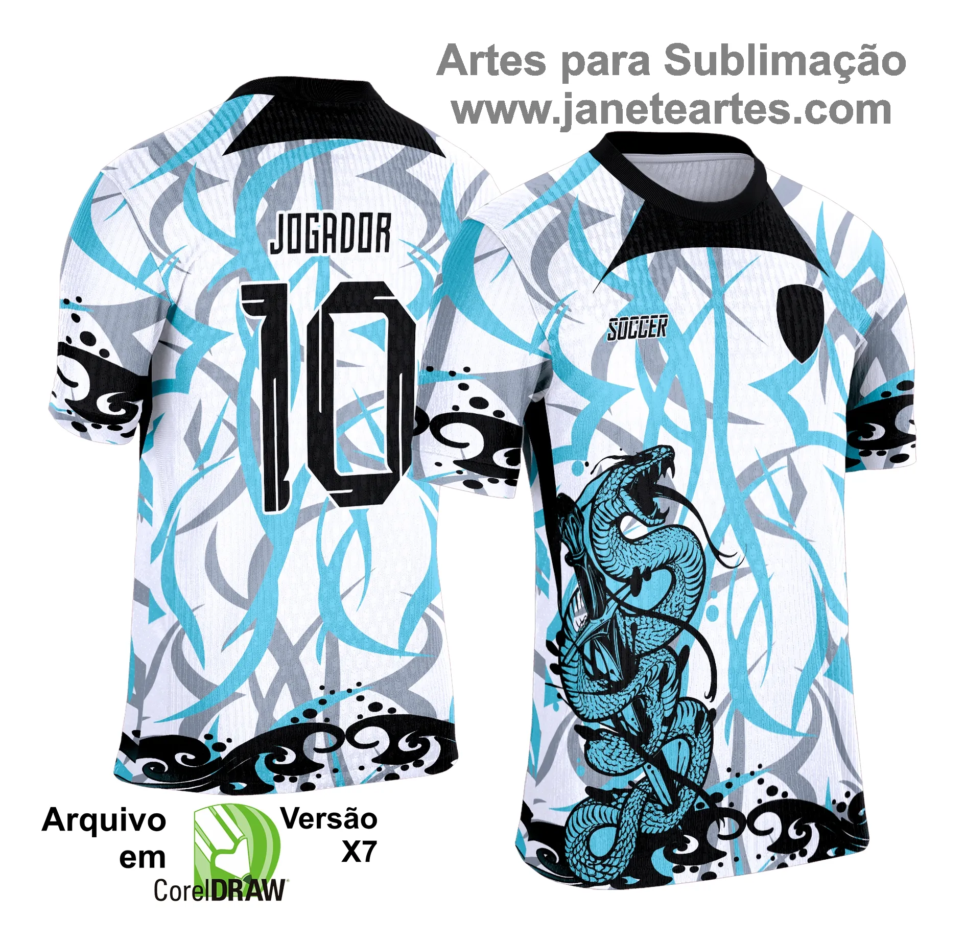 Camisa de Interclasse - Arte Vetor - Cobra