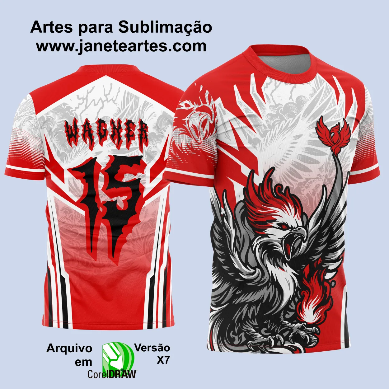 Camisa de Interclasse - Arte Vetor - Fênix