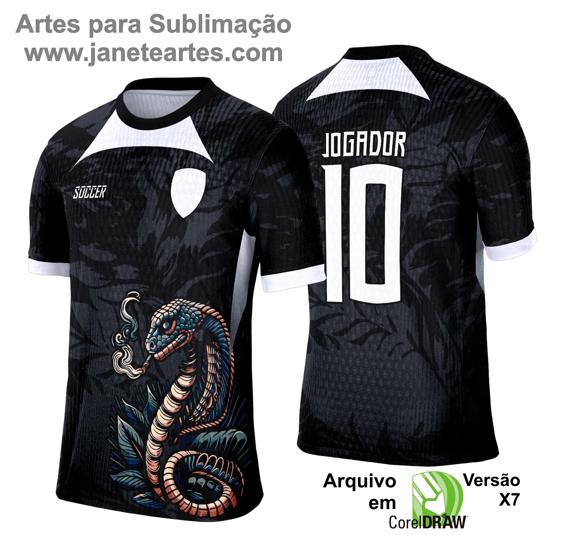 Camisa de Interclasse - Arte Vetor - Serpente