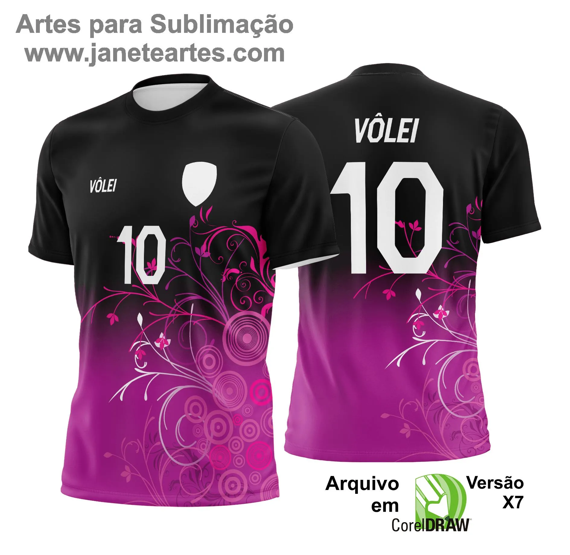 Arte Vetor Camisa de Vôlei - Estampa Camisa de Vôlei