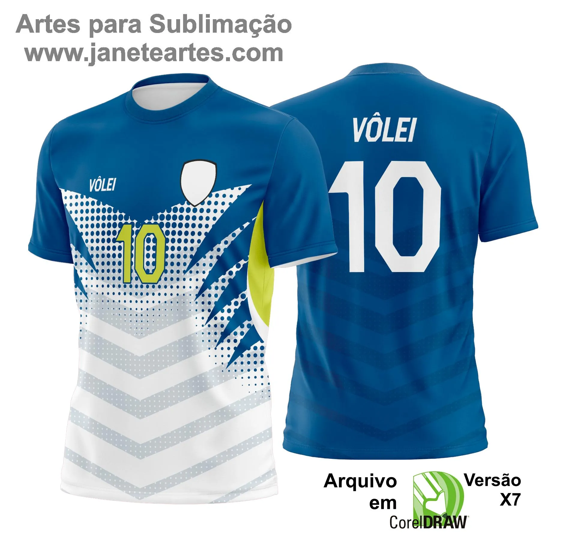 Arte Vetor Camisa de Vôlei - Estampa Camisa de Vôlei