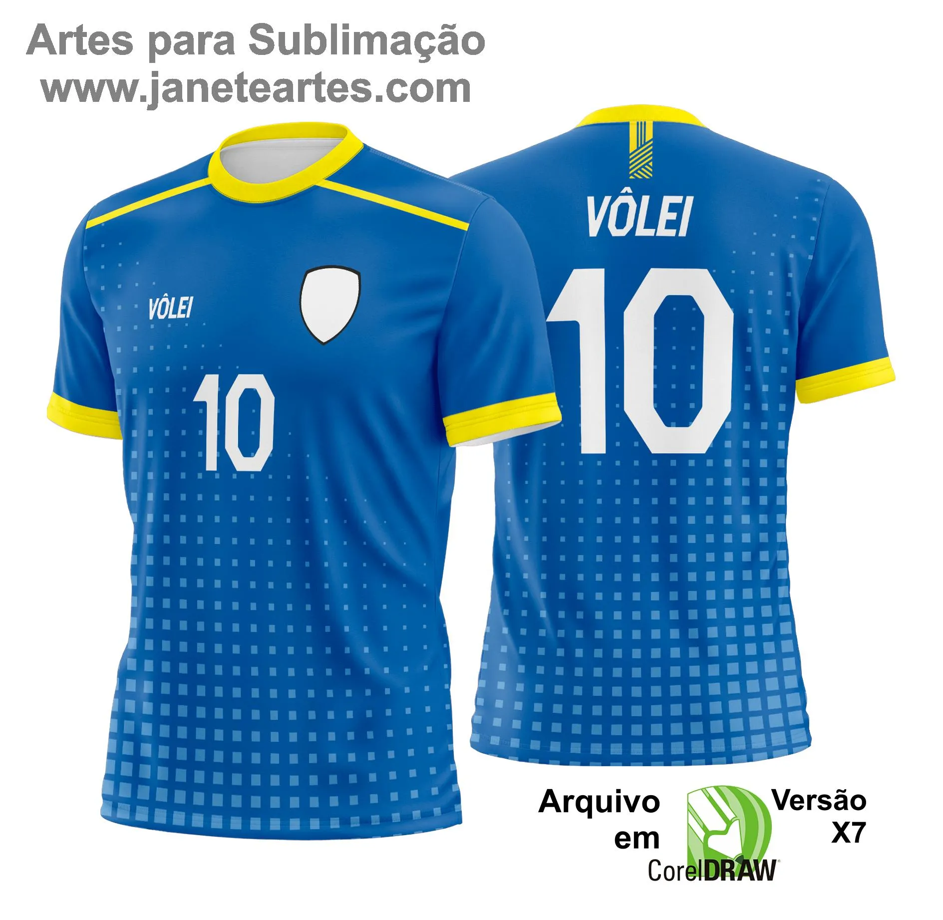 Arte Vetor Camisa de Vôlei - Estampa Camisa de Vôlei