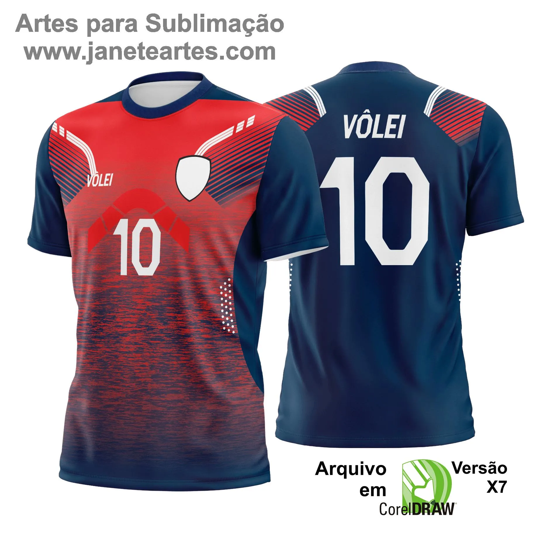 Arte Vetor Camisa de Vôlei - Estampa Camisa de Vôlei